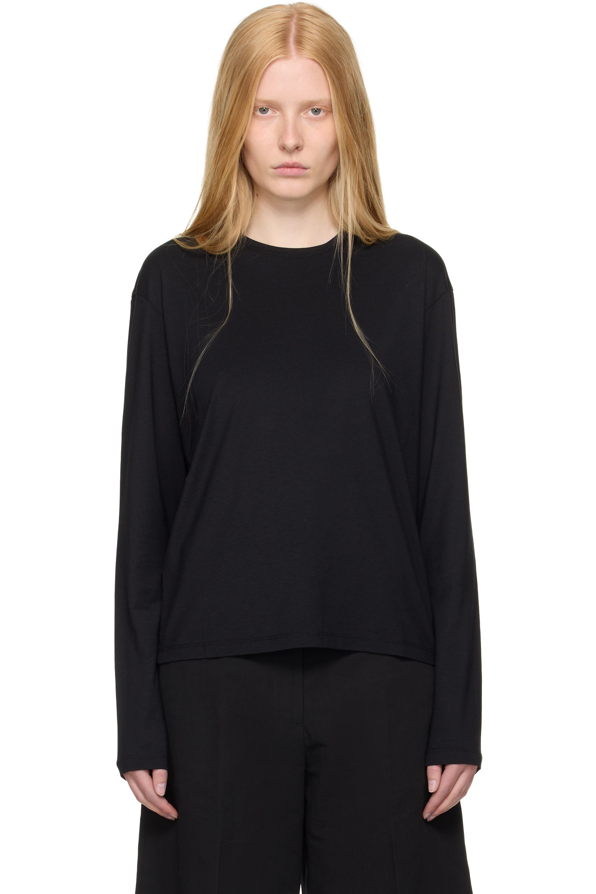 TOTEME - T-shirt à manches longues noir
