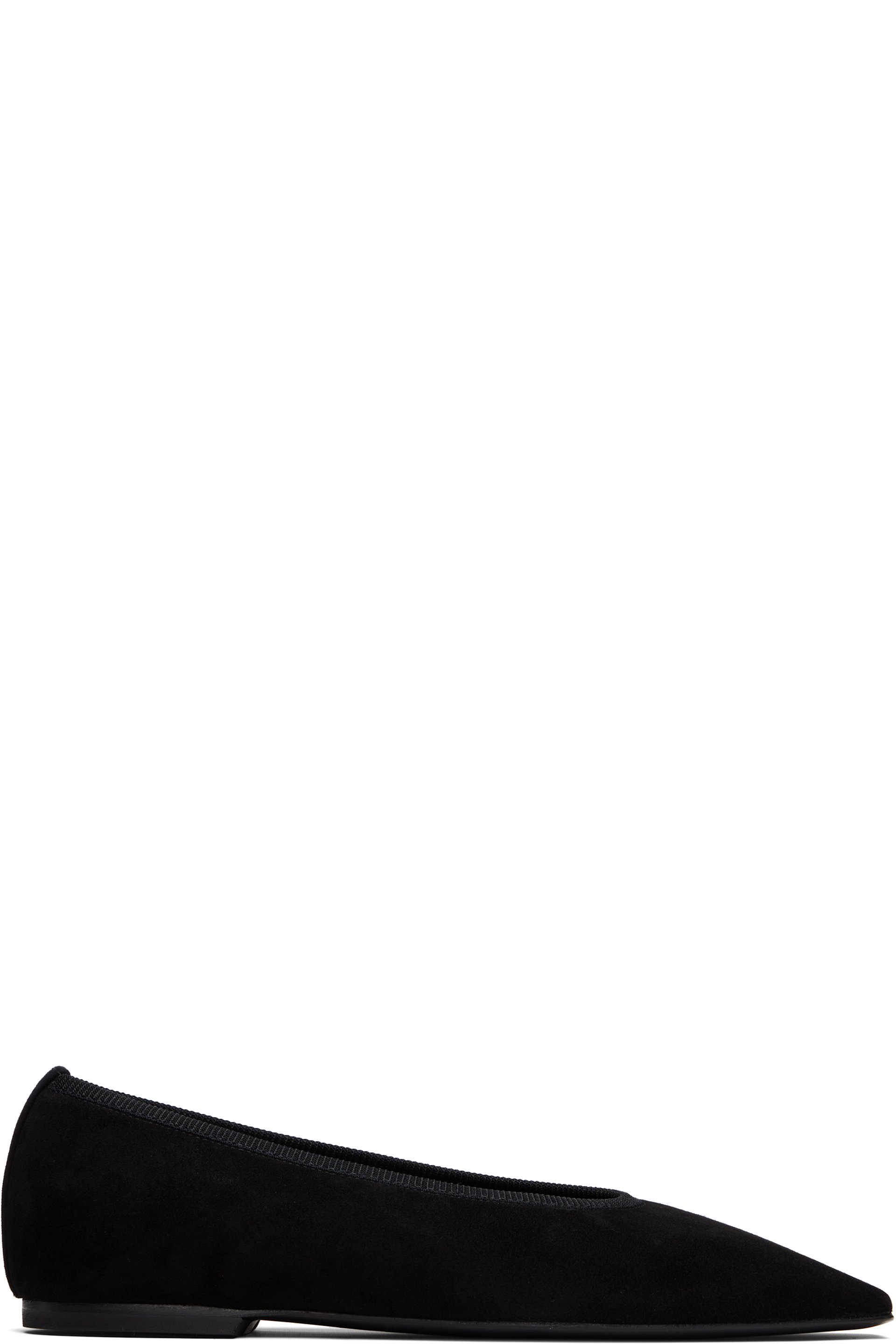 TOTEME - Ballerines Minimalist noires en suède