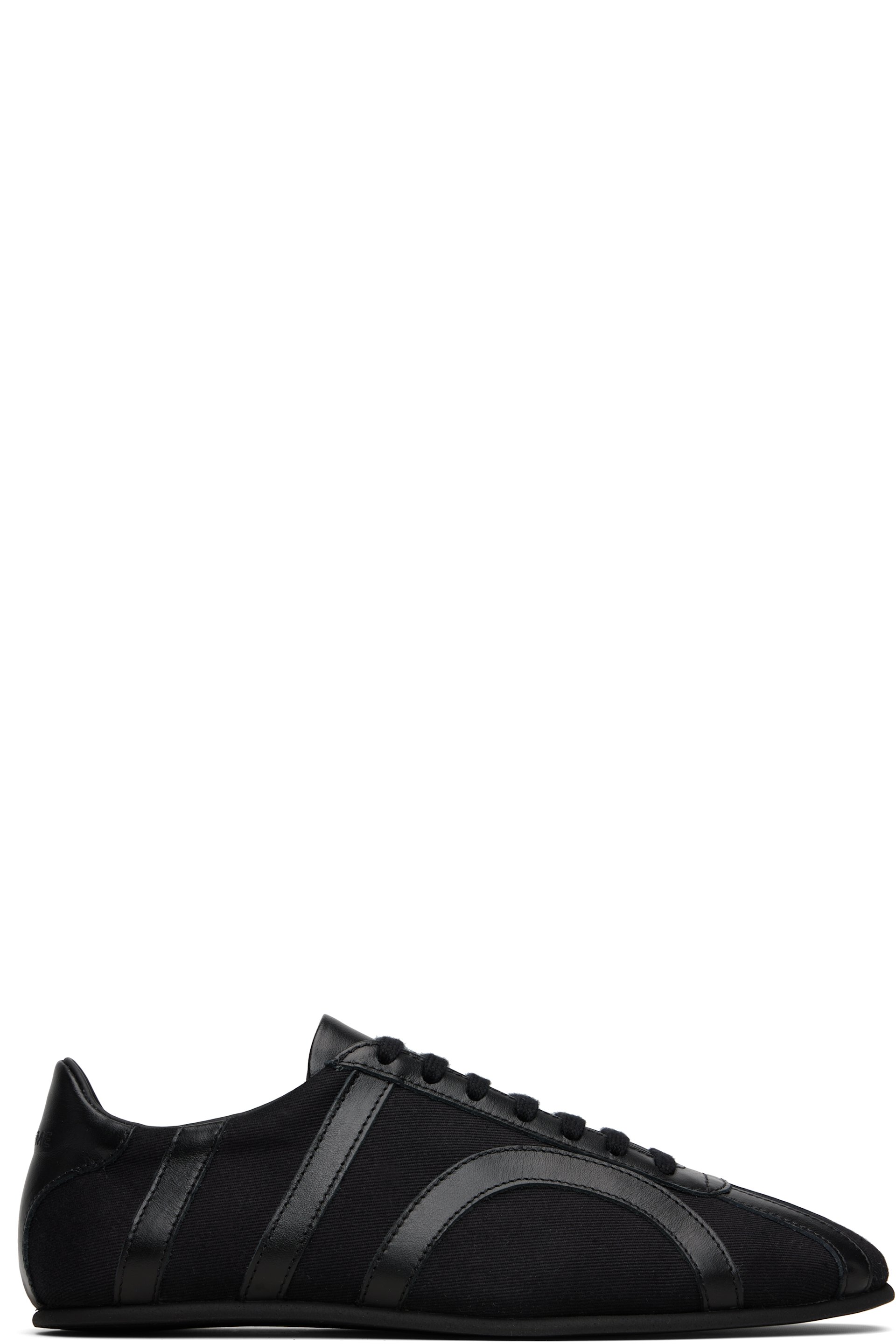TOTEME - Black Canvas Sneakers