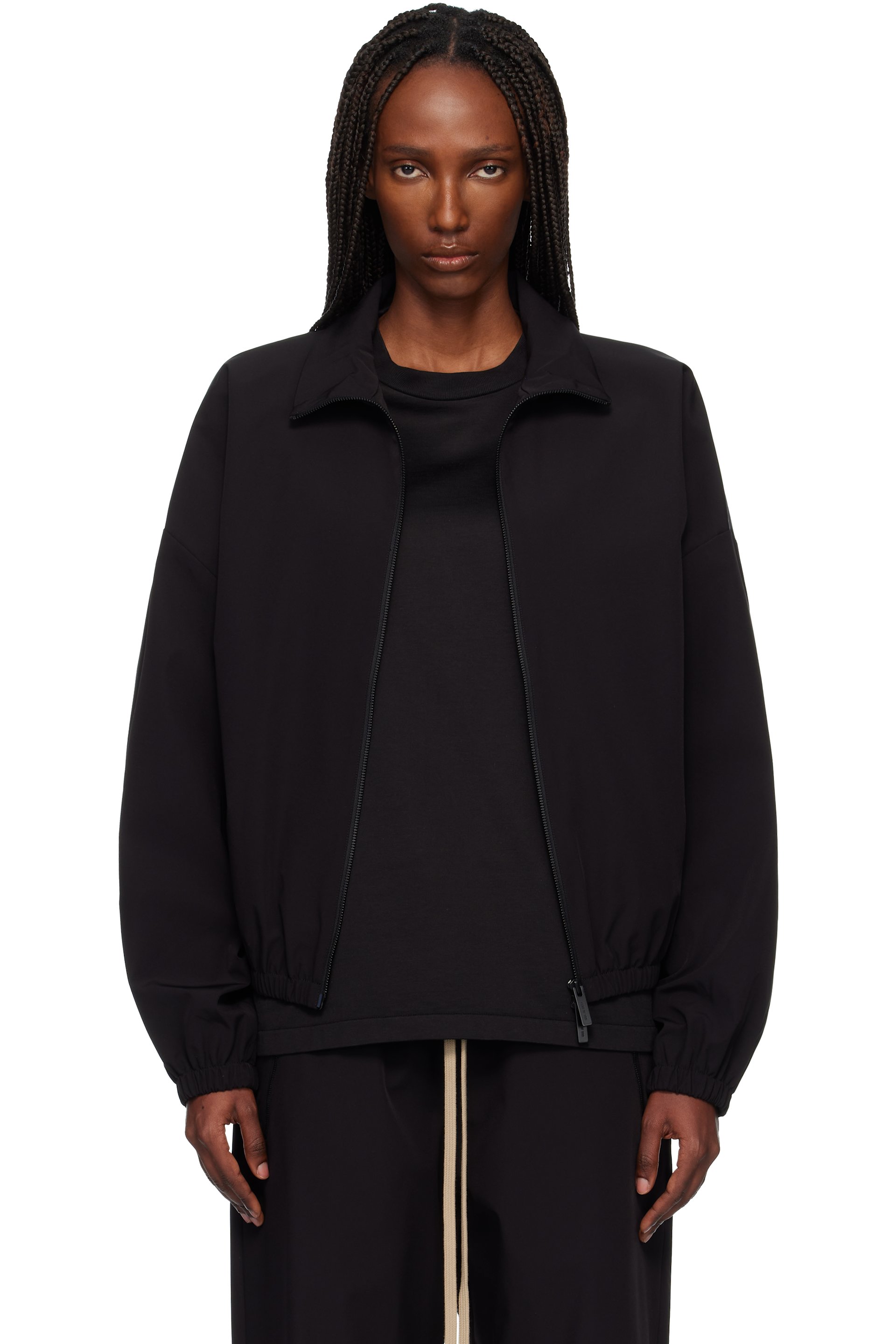Fear of God - Blouson de survêtement noir en nylon