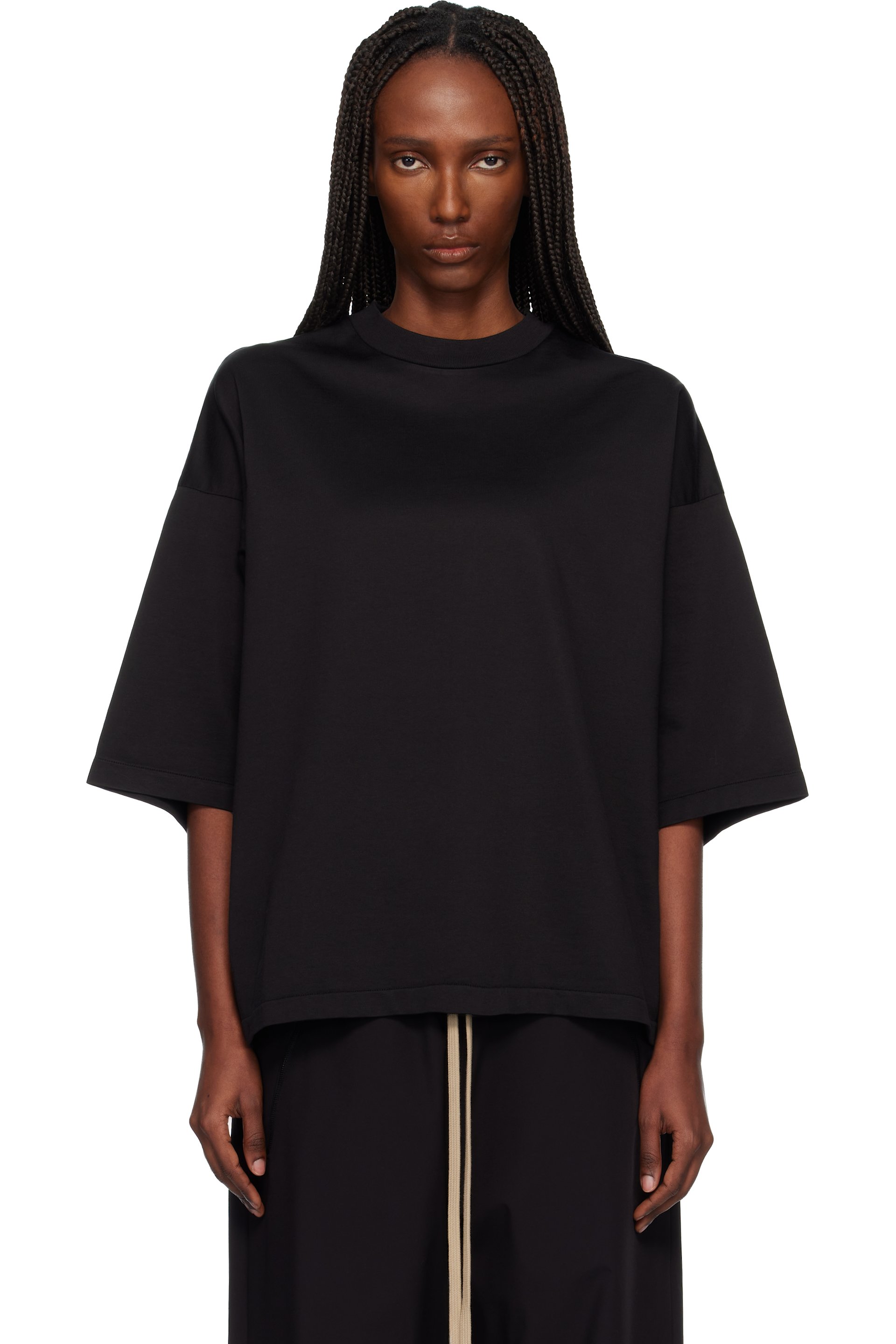 Fear of God - T-shirt décontracté noir à manches courtes