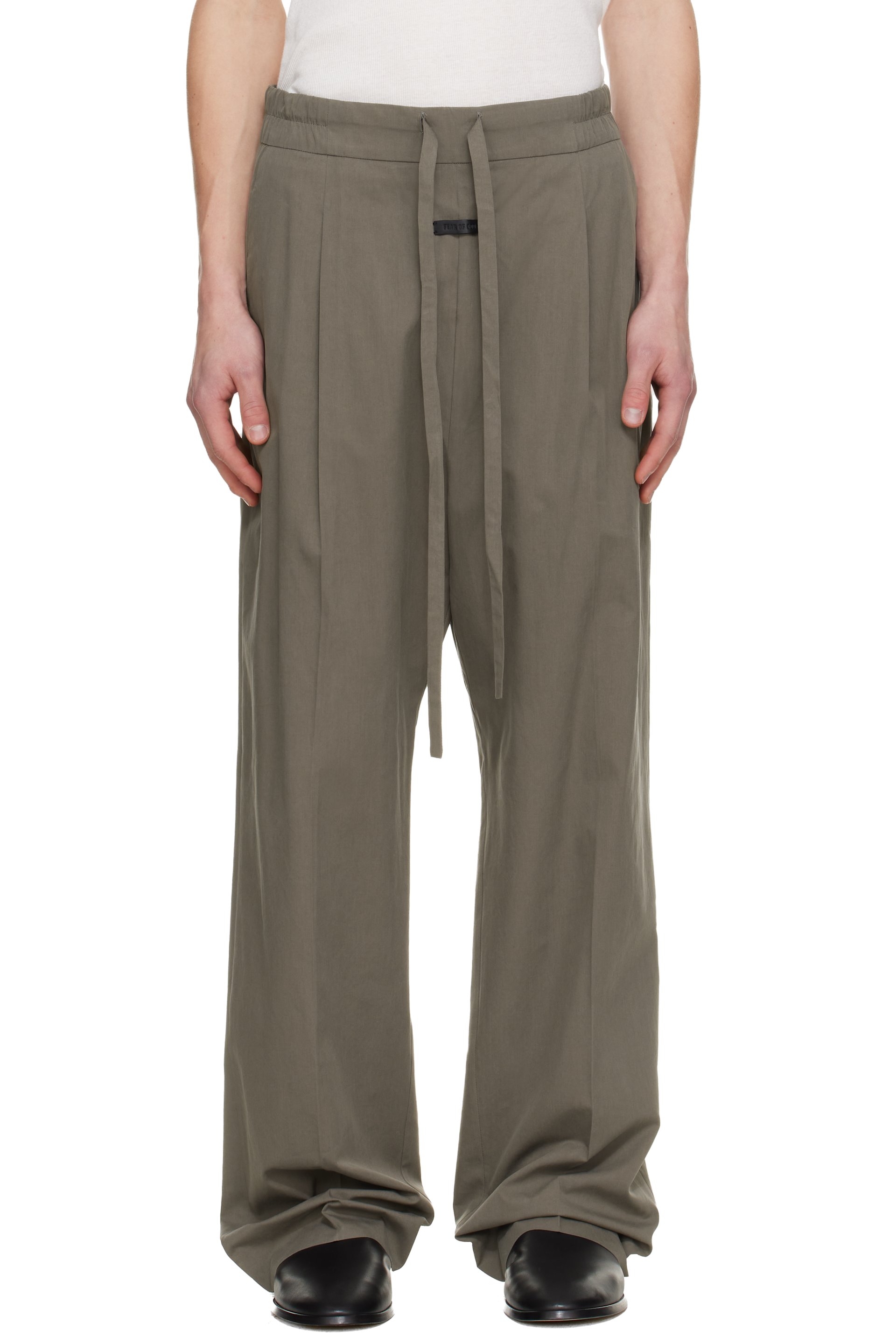 Fear of God - Khaki Drawstring Straight Trousers