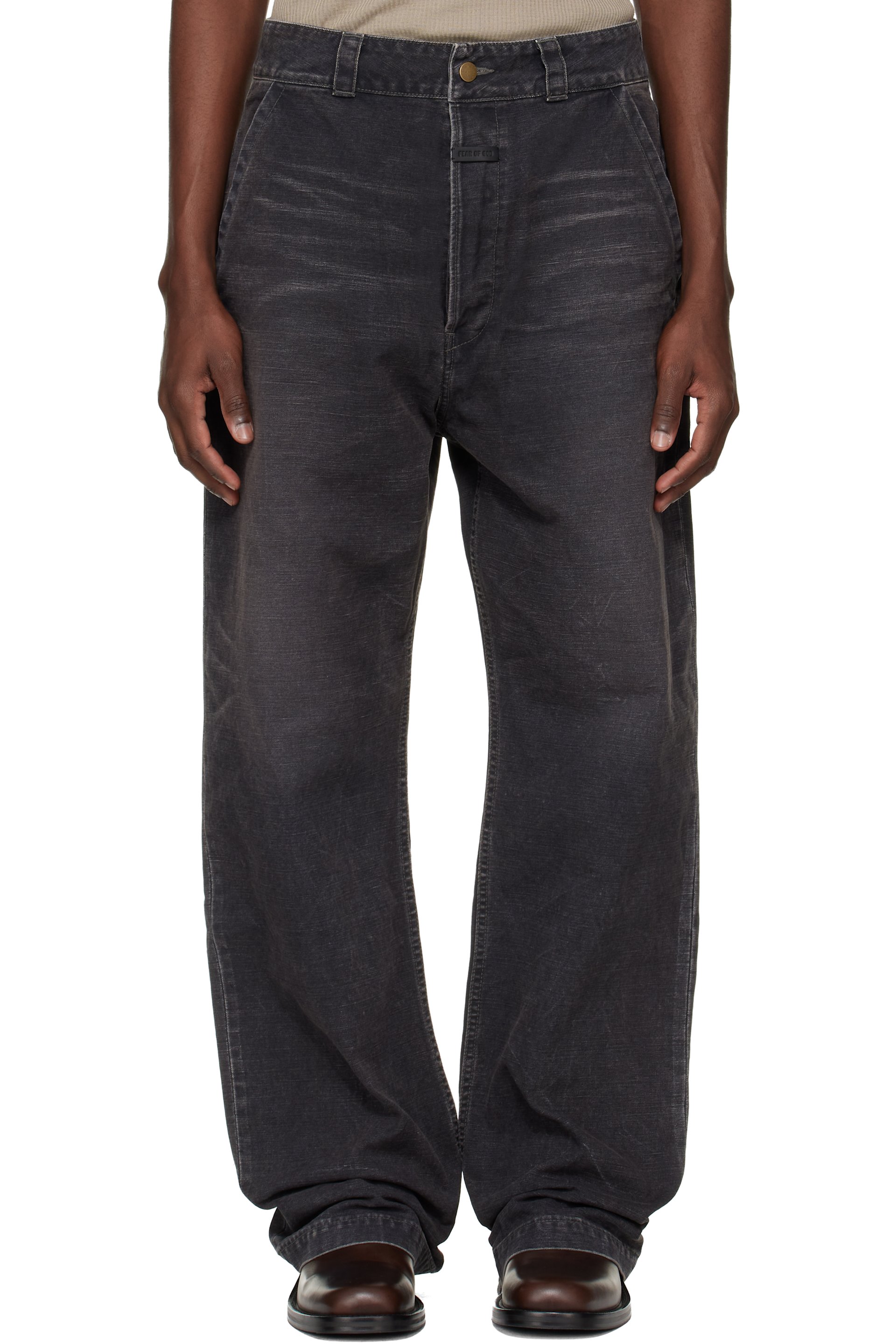 Fear of God - Black Canvas Utility Jeans