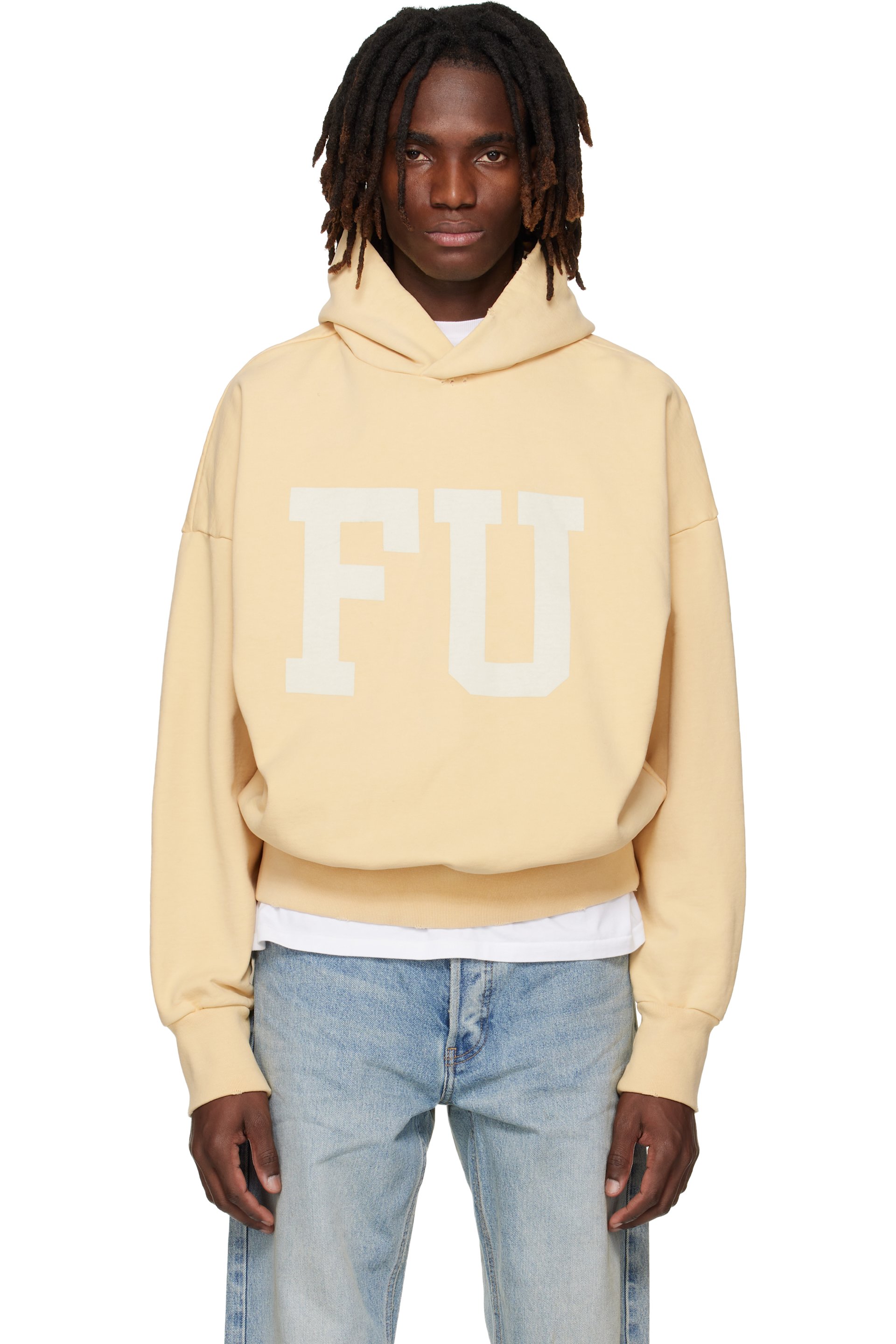 Fear of God - Pull à capuche 'Educate' jaune