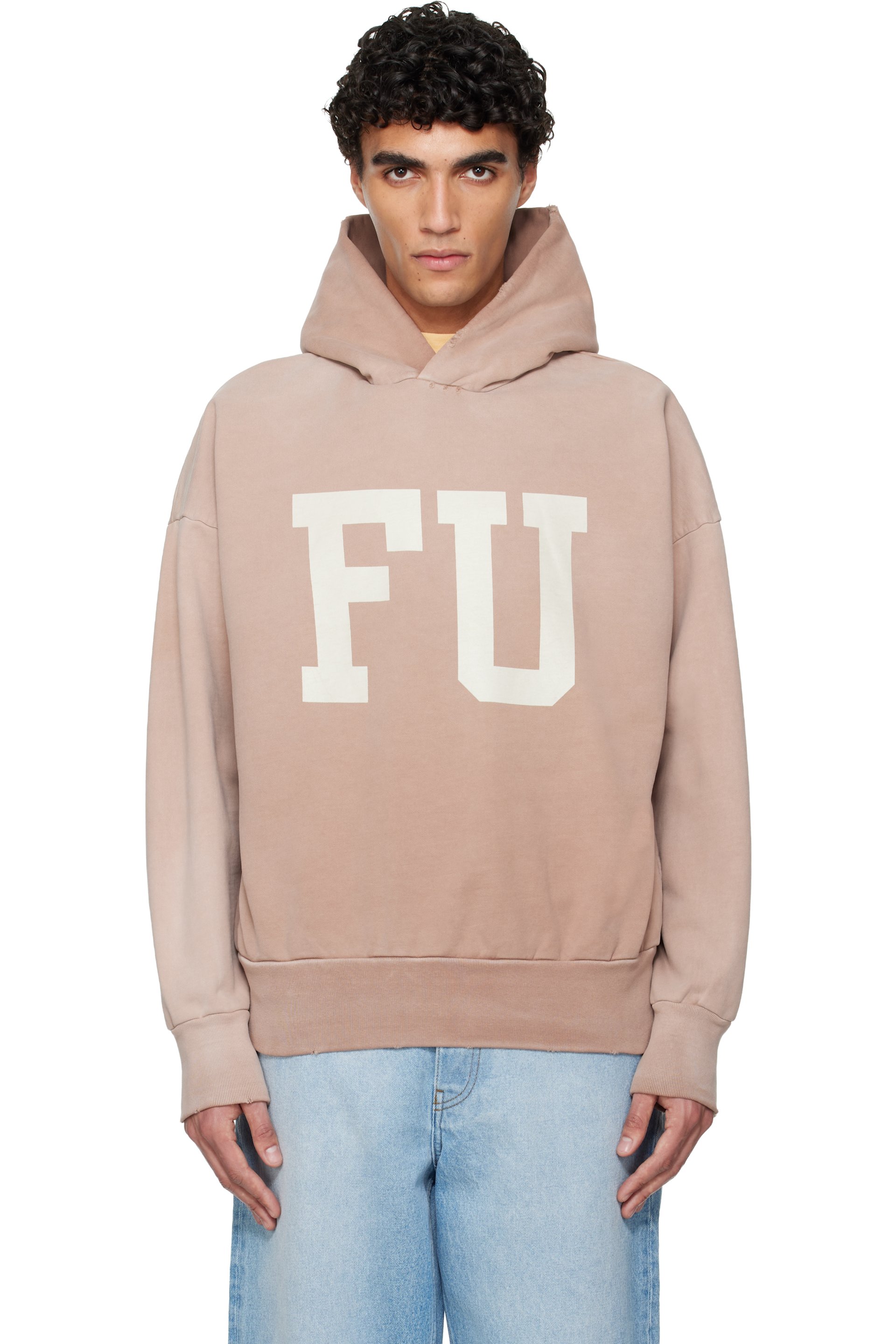 Fear of God - Pull à capuche 'Educate' rose