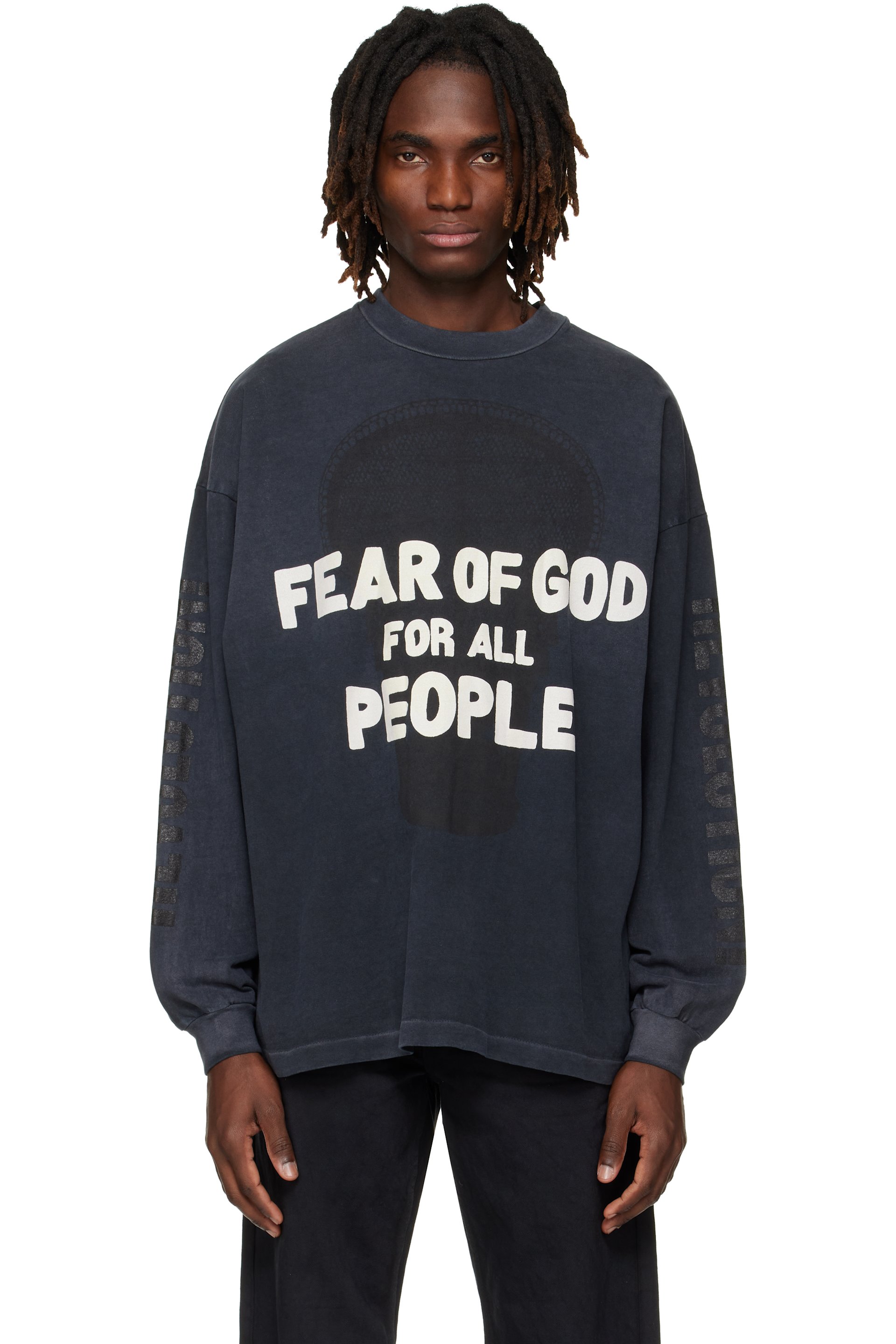 Fear of God - 블랙 릴랙스 퓨처 티셔츠