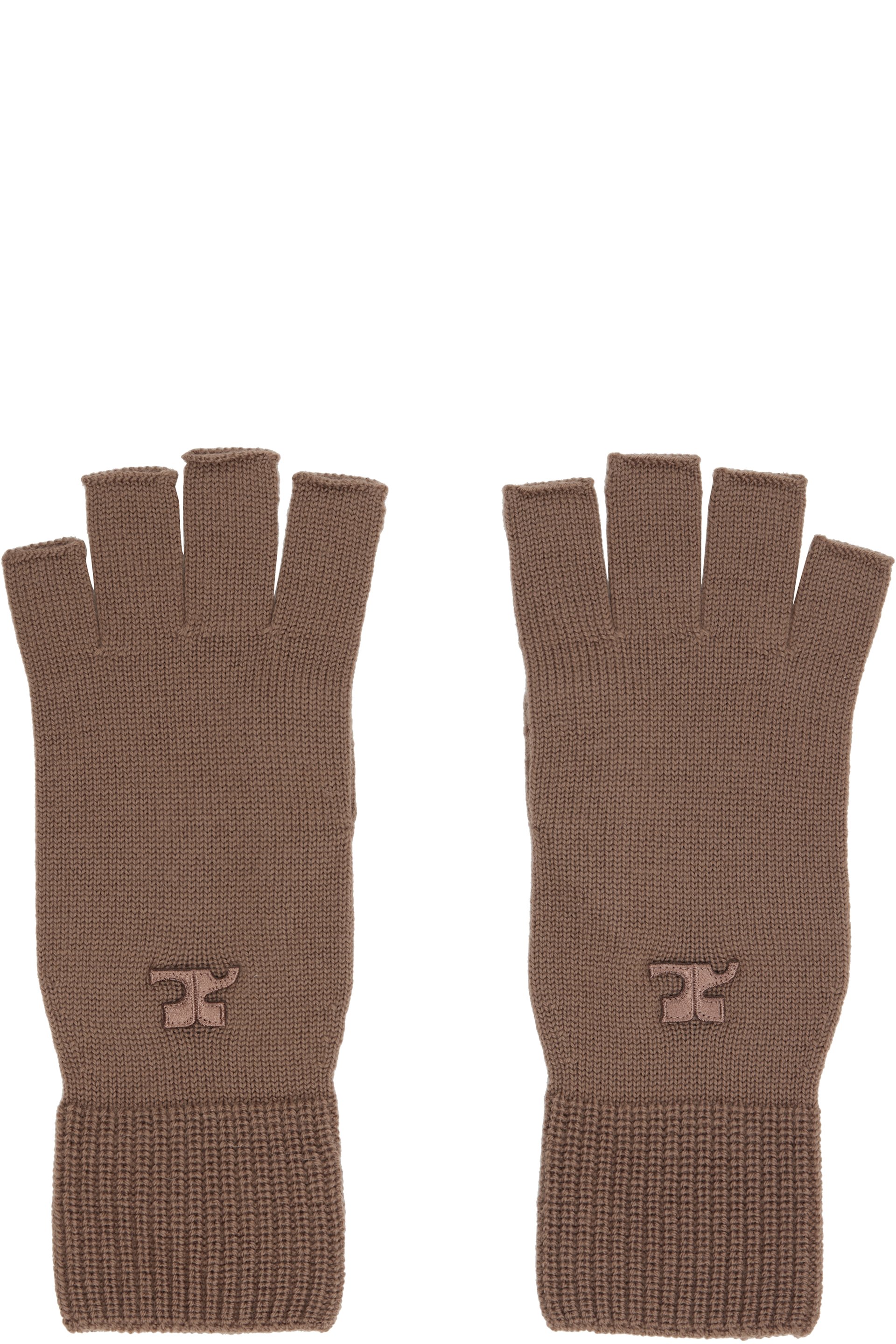 Courrèges - Brown AC Wool Gloves