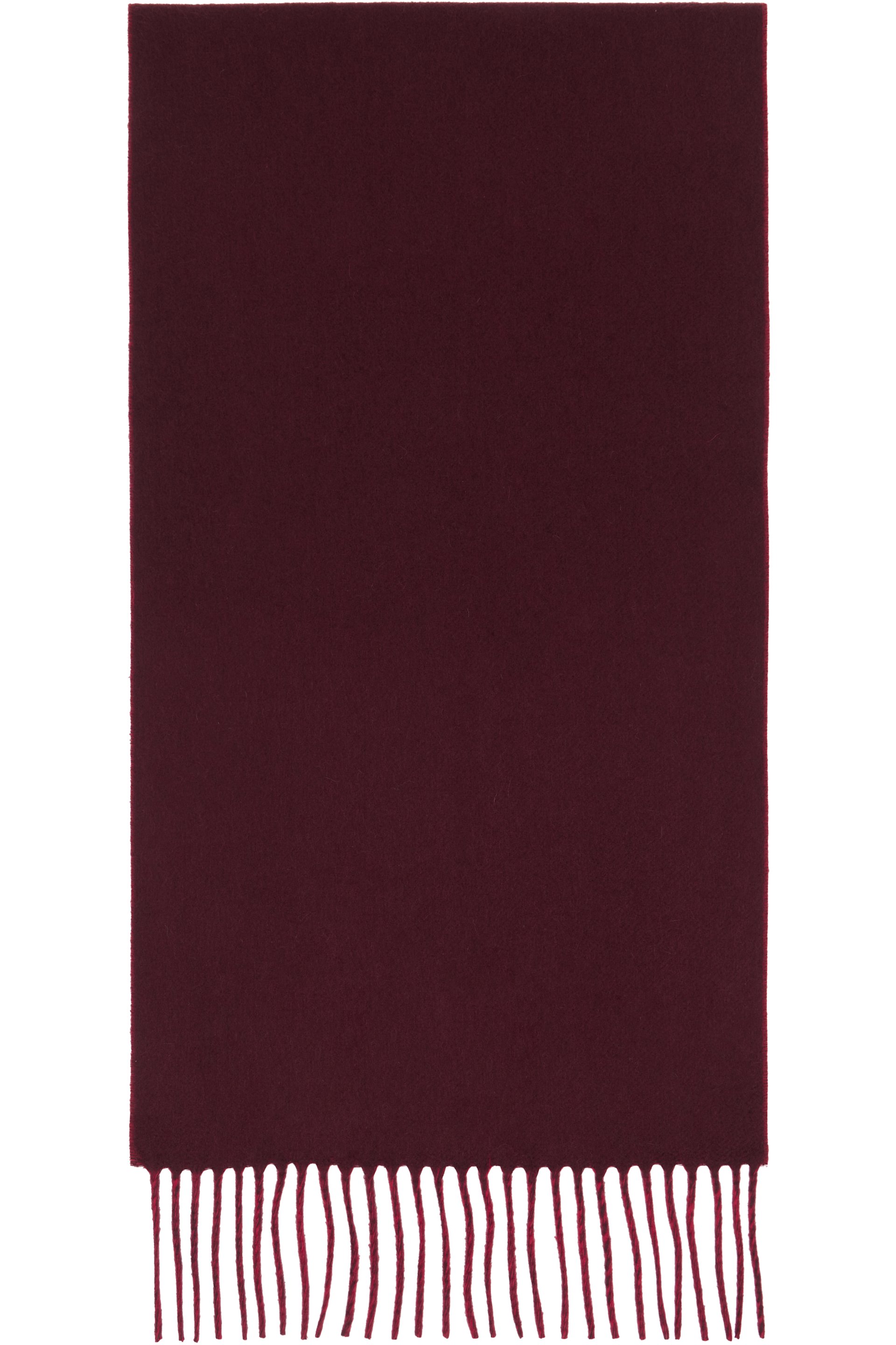 Bottega Veneta - Écharpe bourgogne et rouge en cachemire