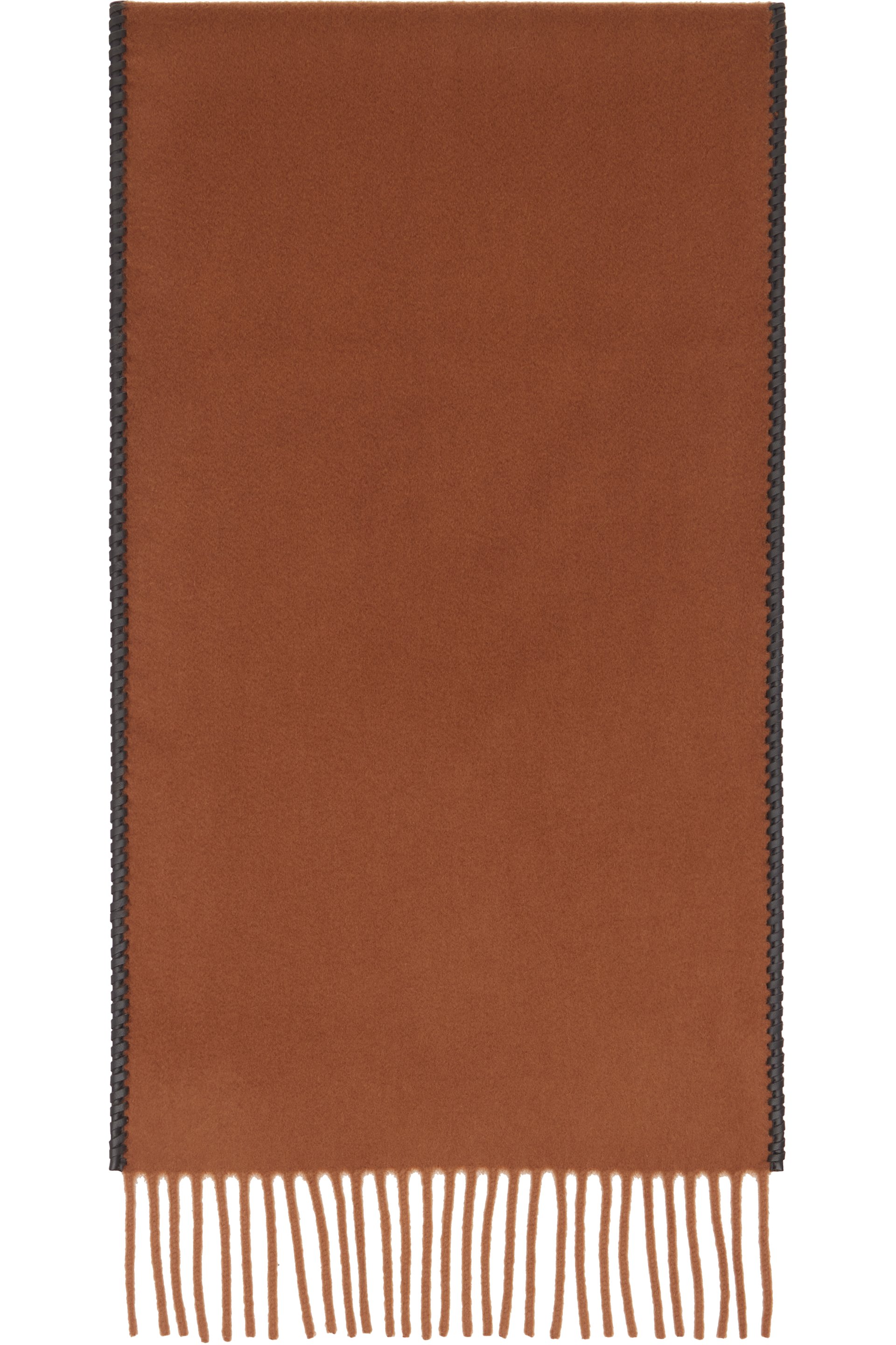Bottega Veneta - Écharpe brune en cachemire