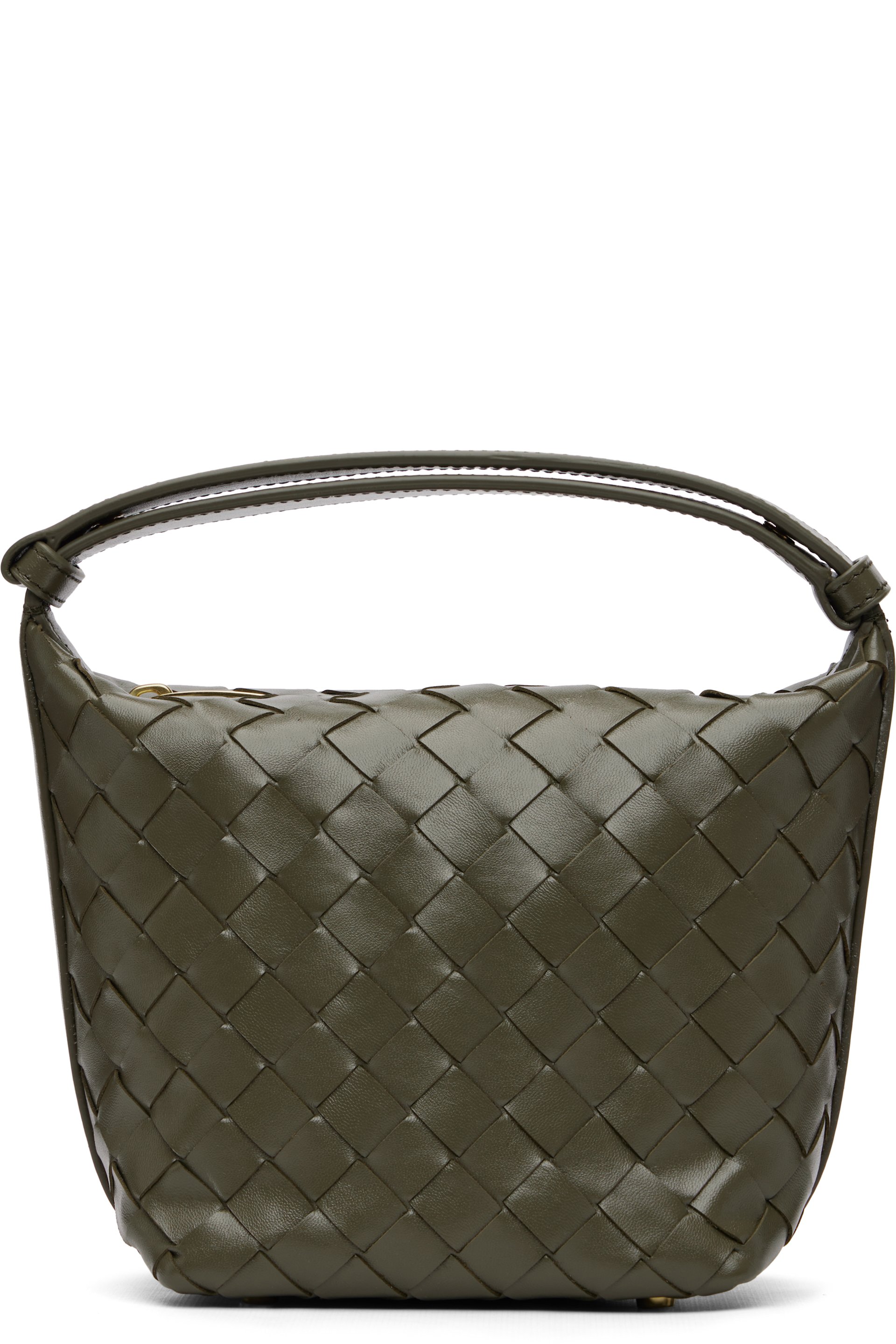 Bottega Veneta - 卡其色 Micro Wallace 手提包