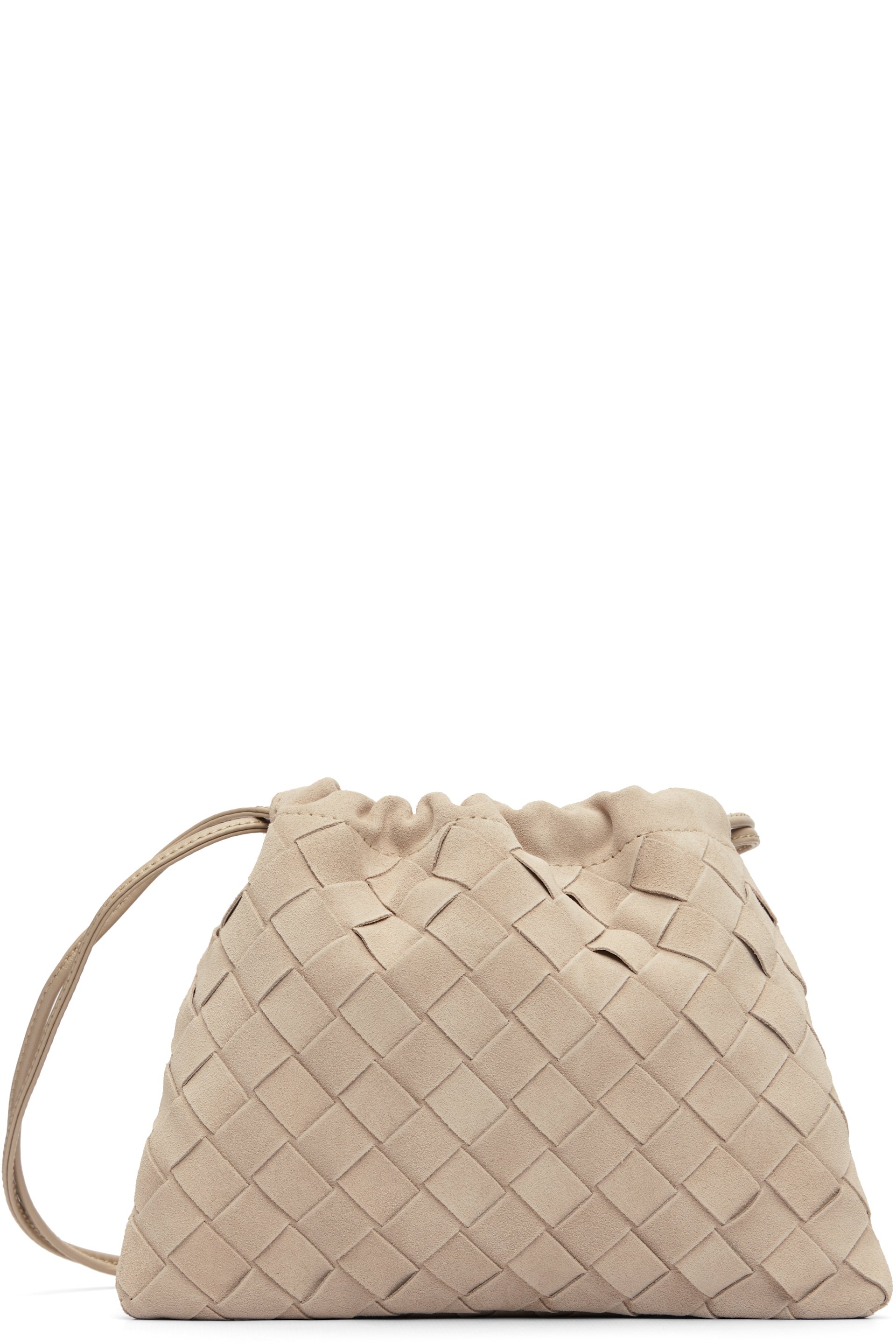 Bottega Veneta - 米色小号 Dustbag 单肩包