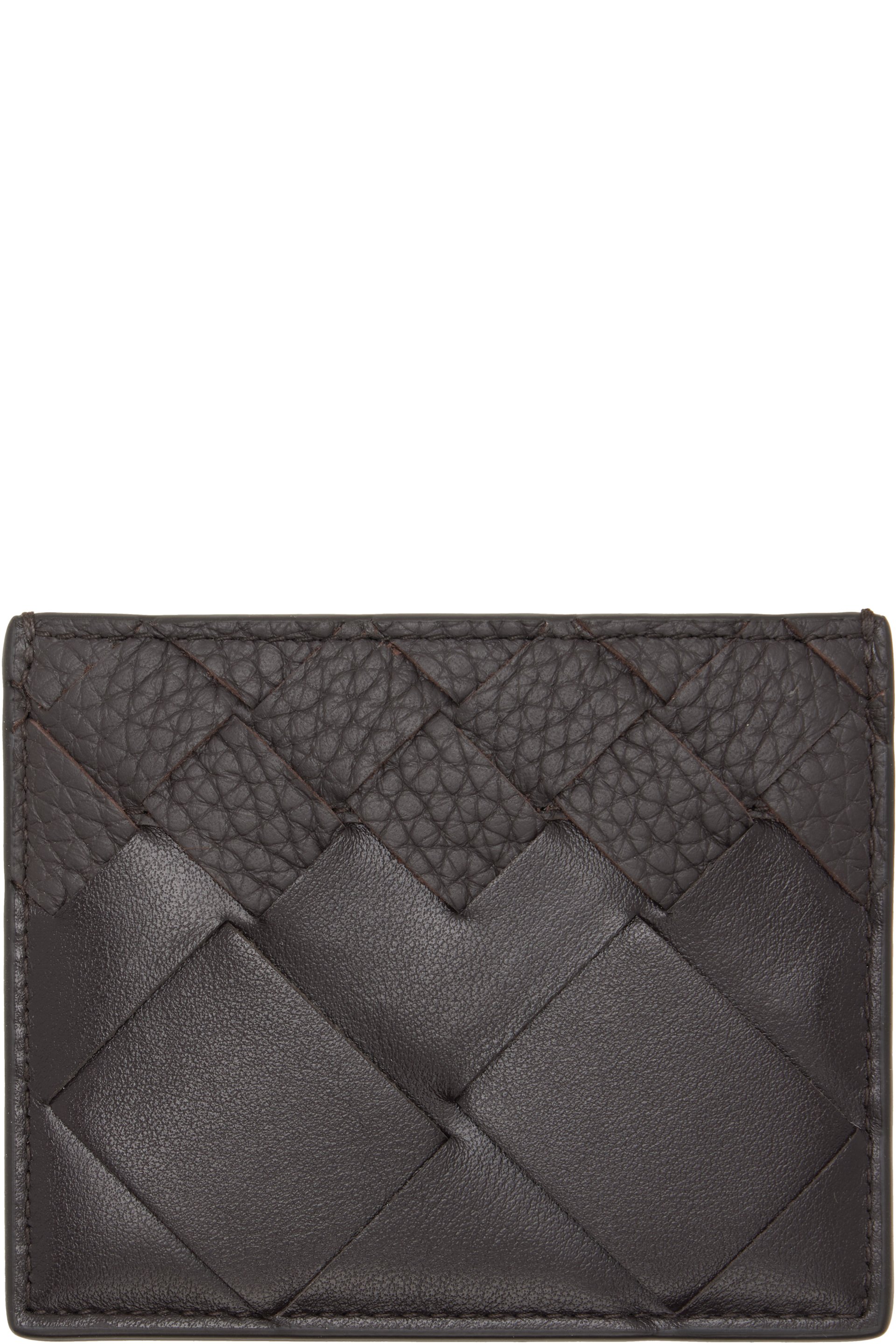 Bottega Veneta - ブラウン Intrecciato クレジットカードケース