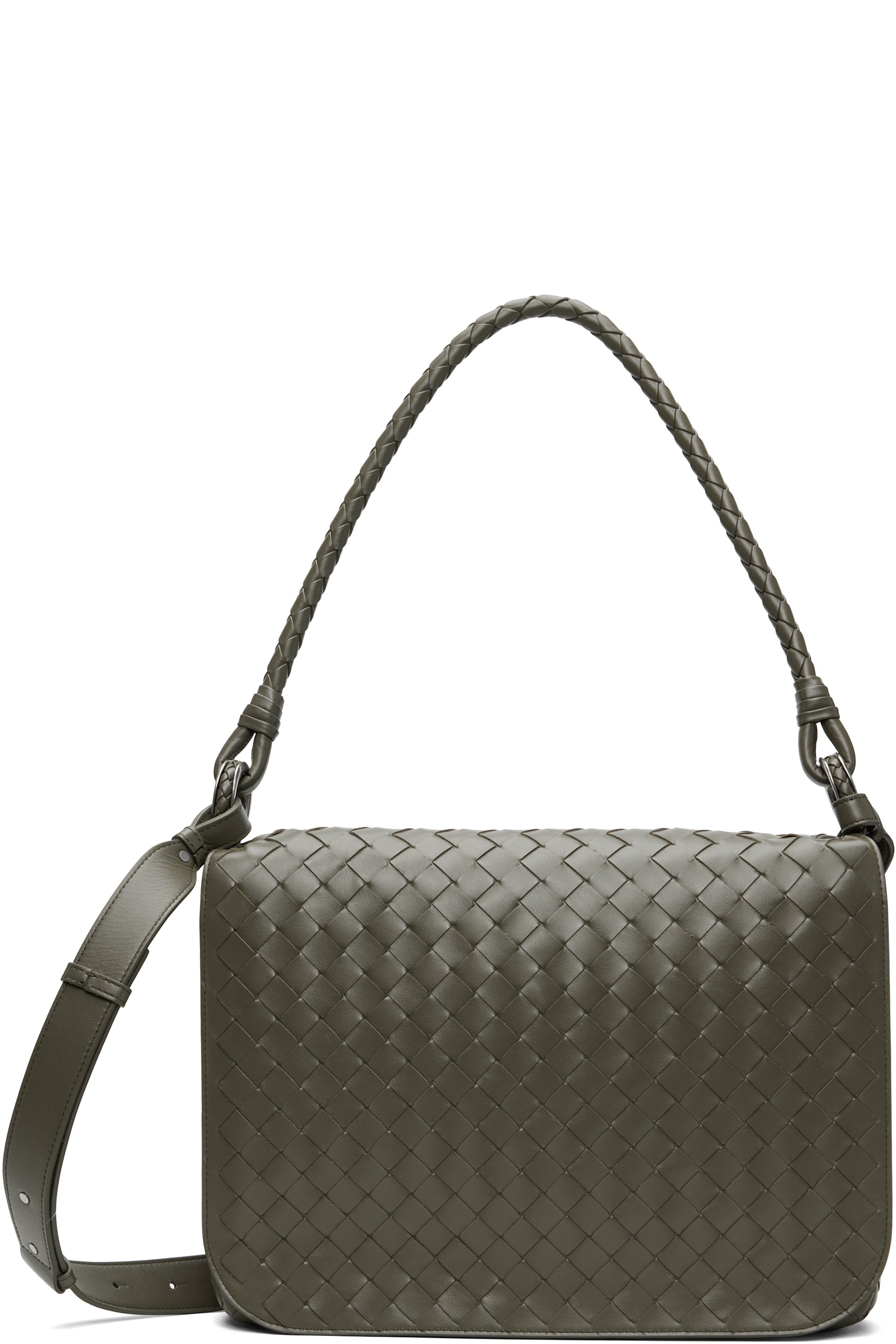 Bottega Veneta - Khaki Small Swing Messenger Bag