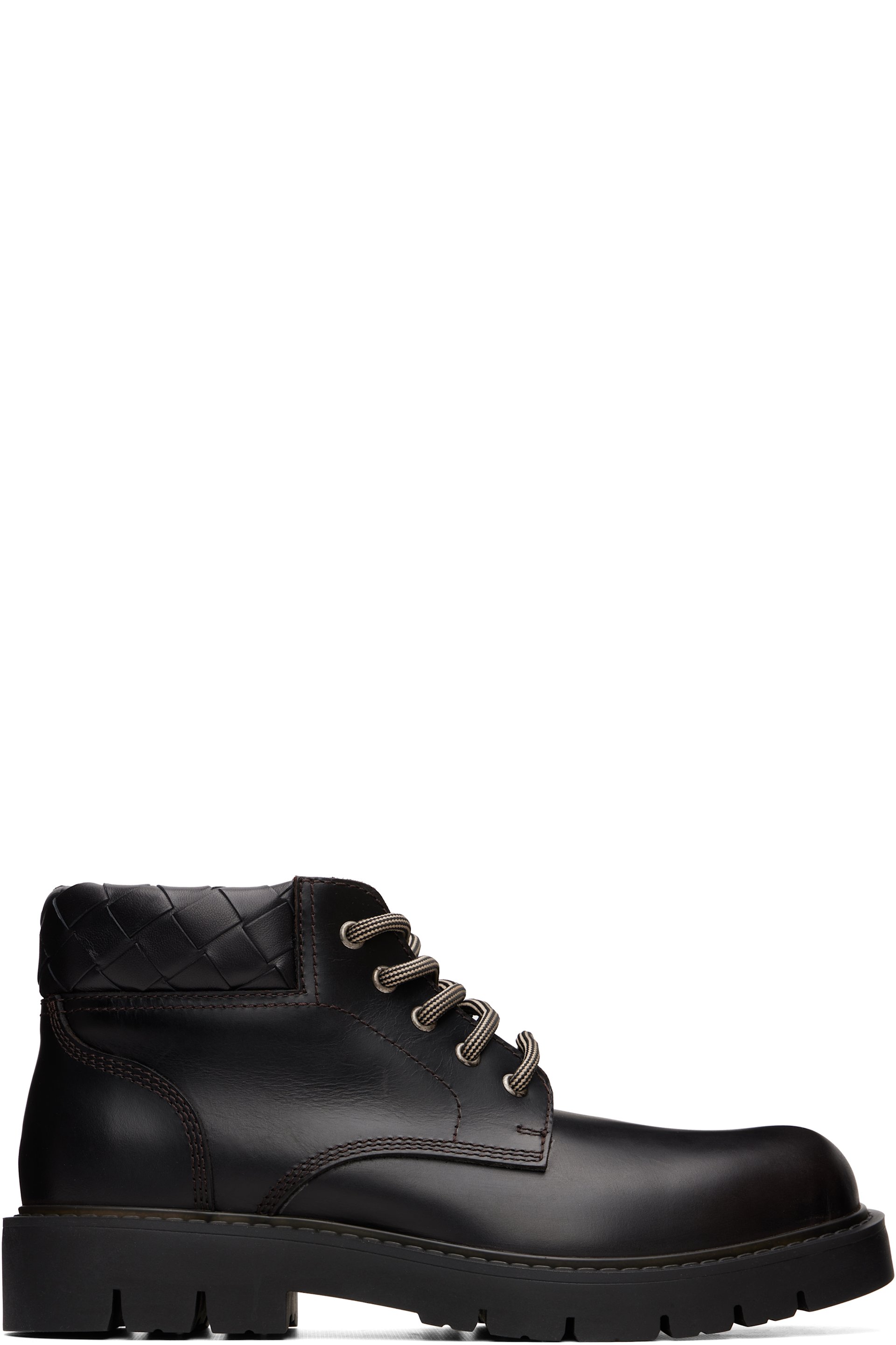 Bottega Veneta - Brown Haddock Cropped Boots