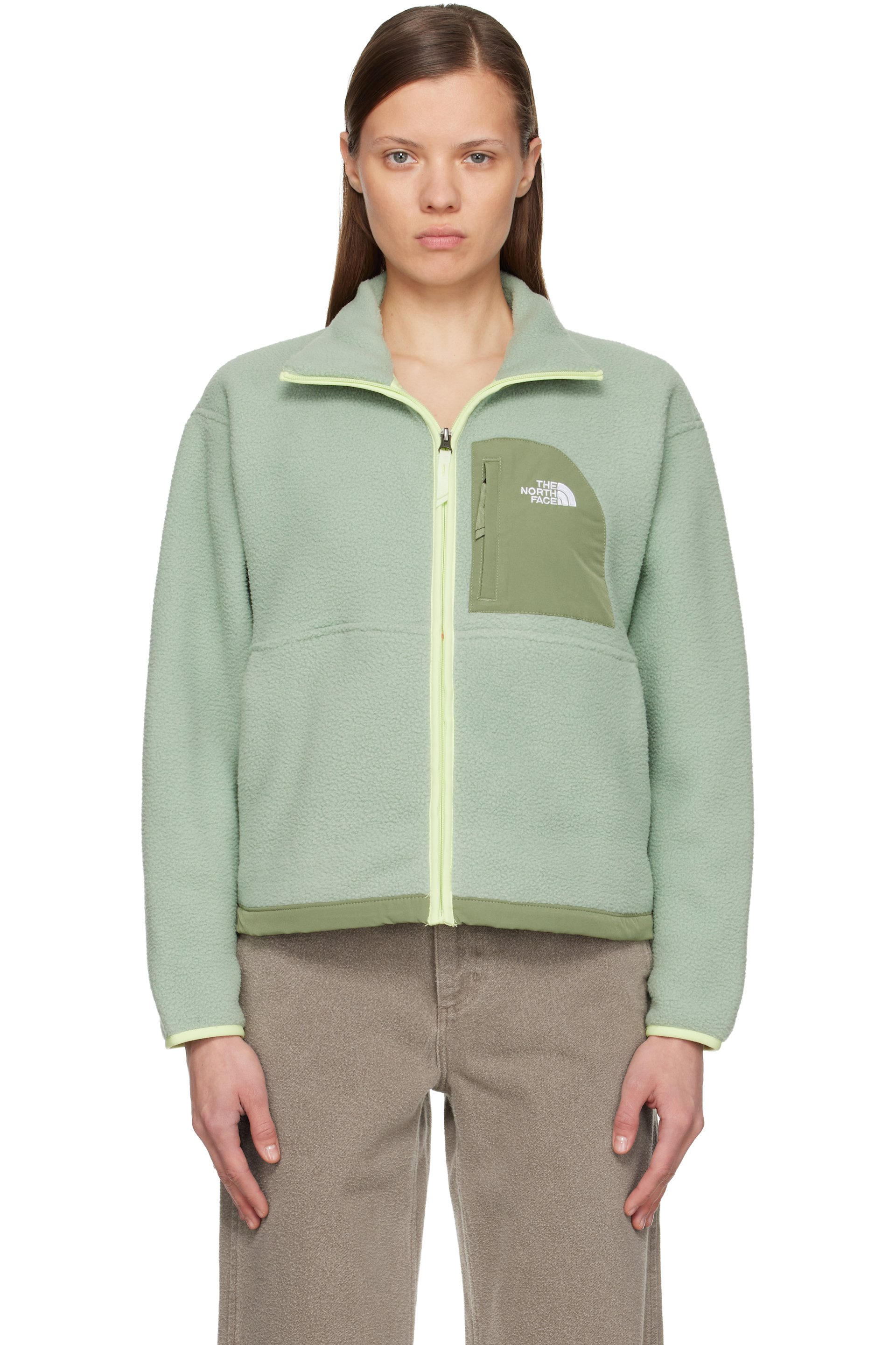 The North Face - Blouson Yumiori Off Peak vert à glissière