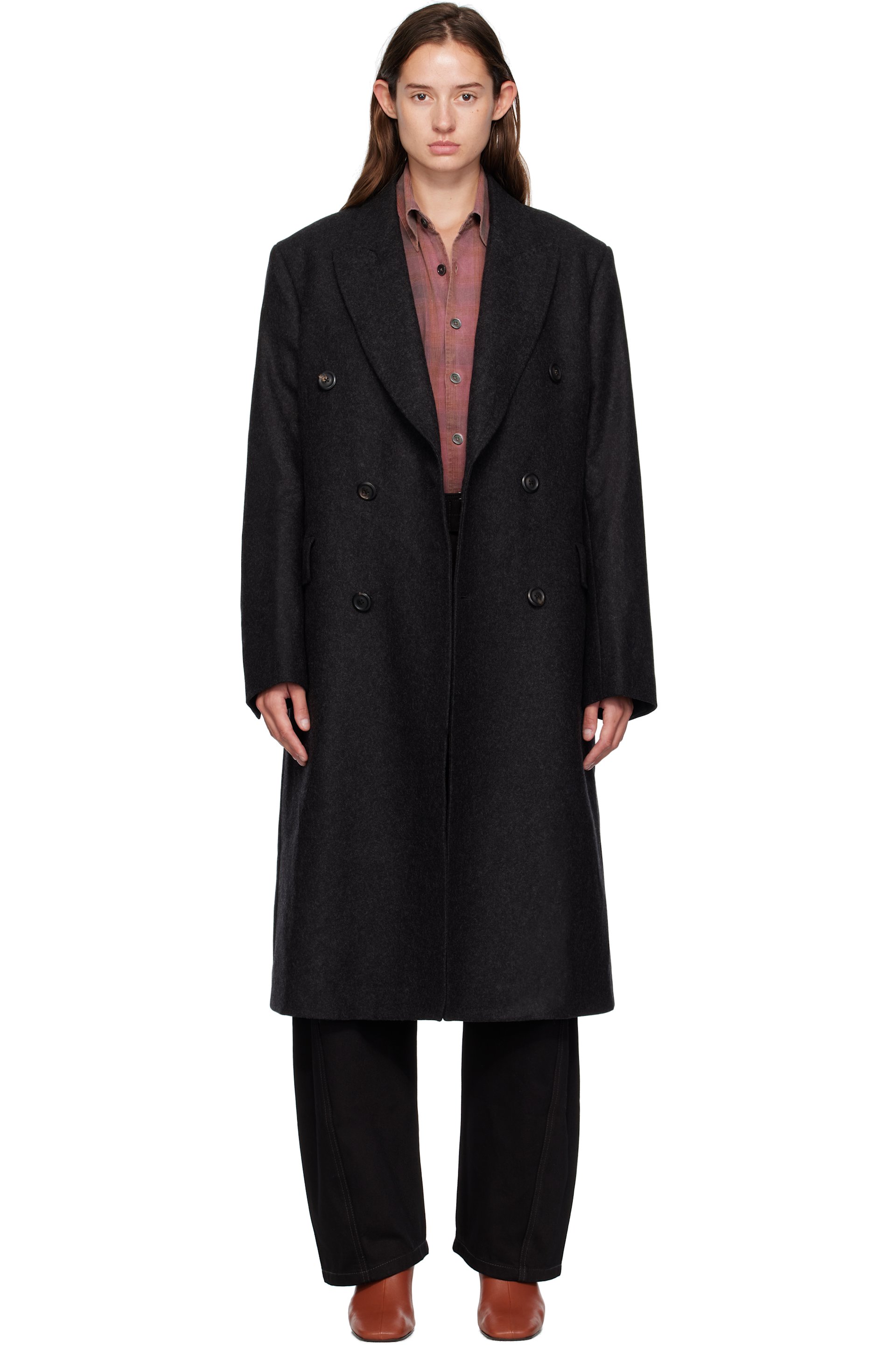 Gray Whale Coat by OUR LEGACY on Sale
