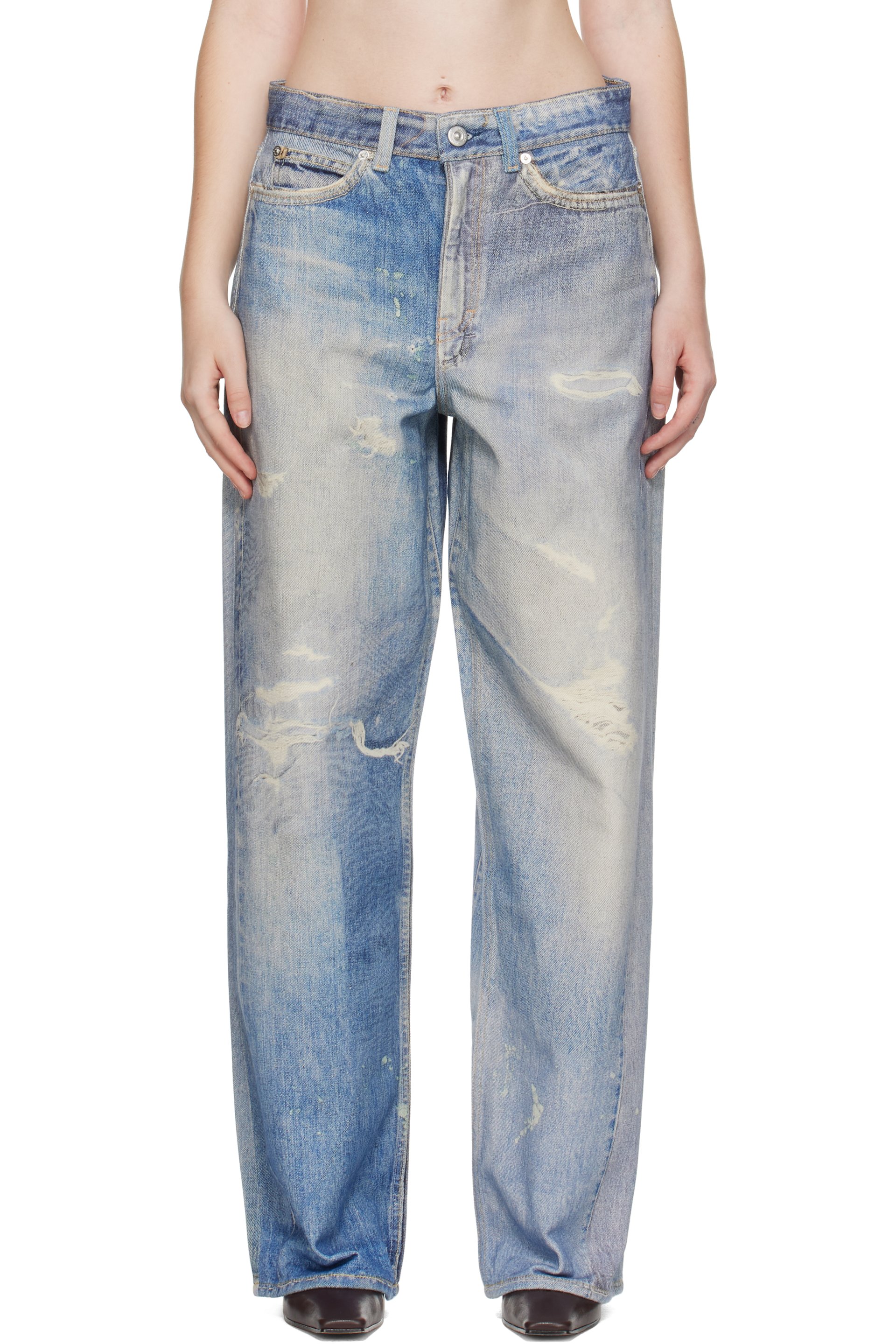 OUR LEGACY - Jean Full Cut bleu