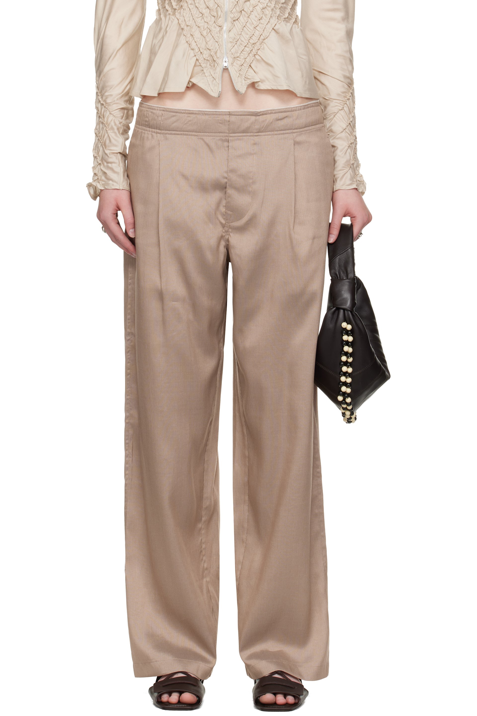 OUR LEGACY - Pantalon Salone rose - WORK SHOP Emporio Armani
