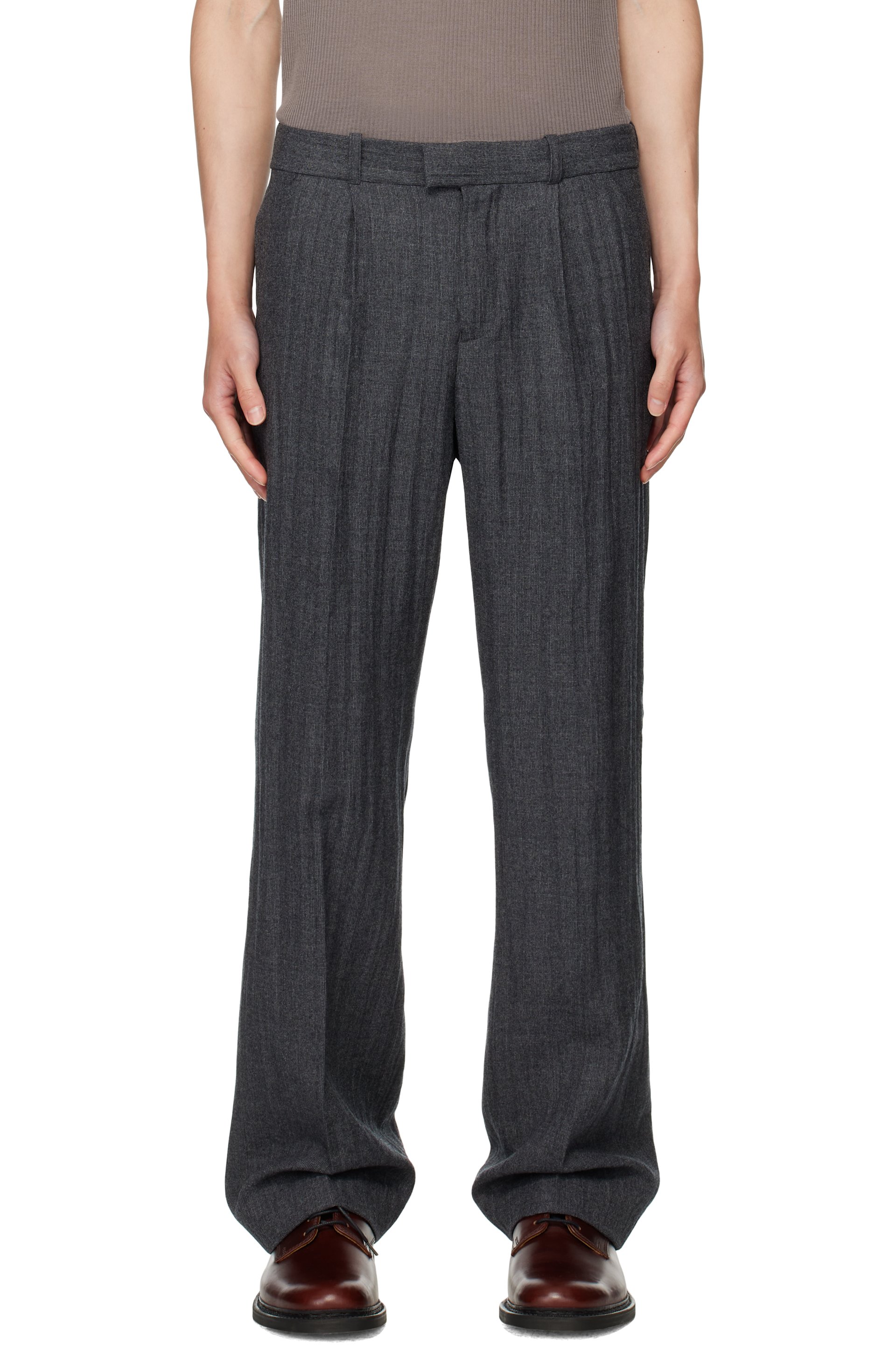 OUR LEGACY - Gray Slack Trousers