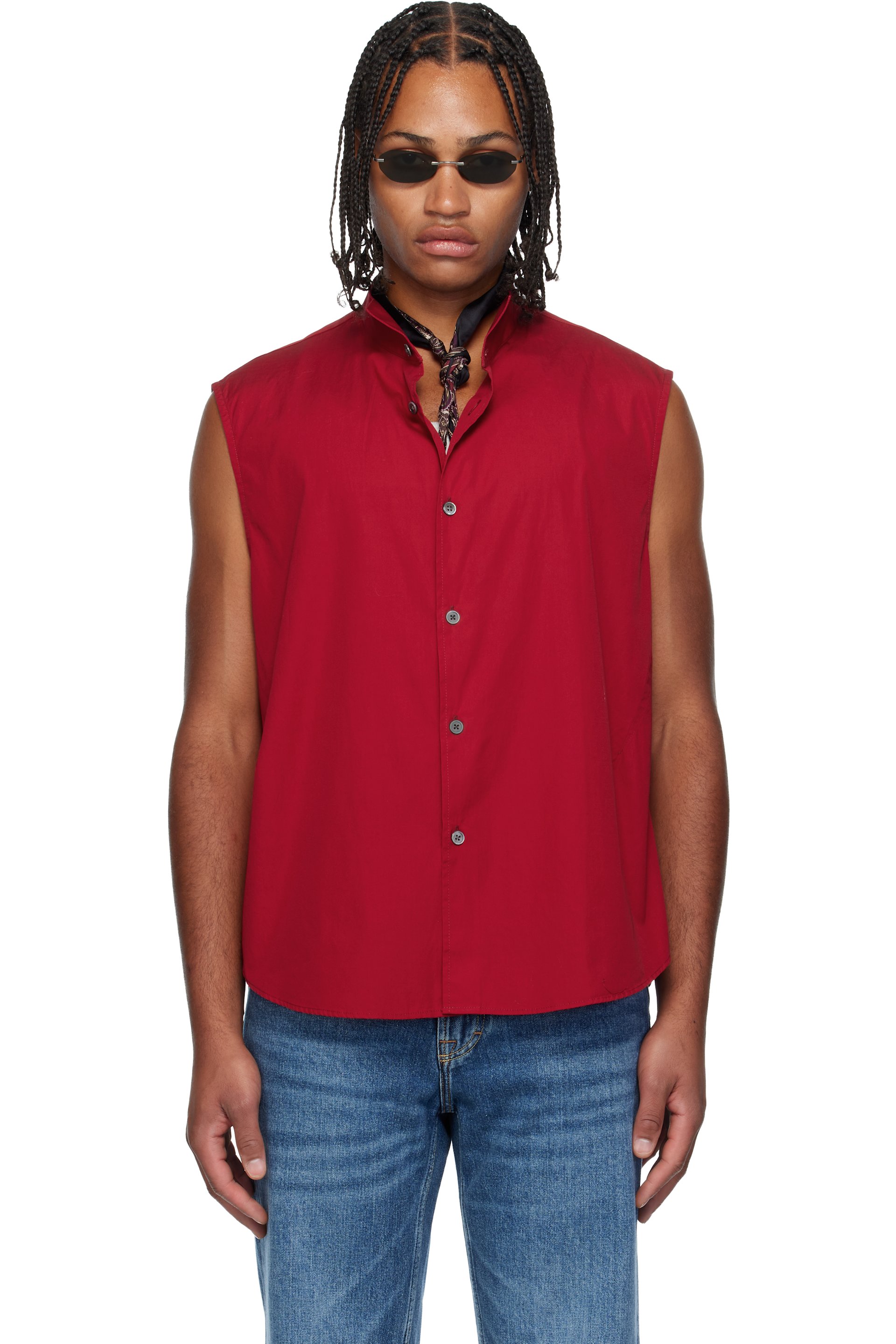 OUR LEGACY - Red Wing Sleeveless Shirt