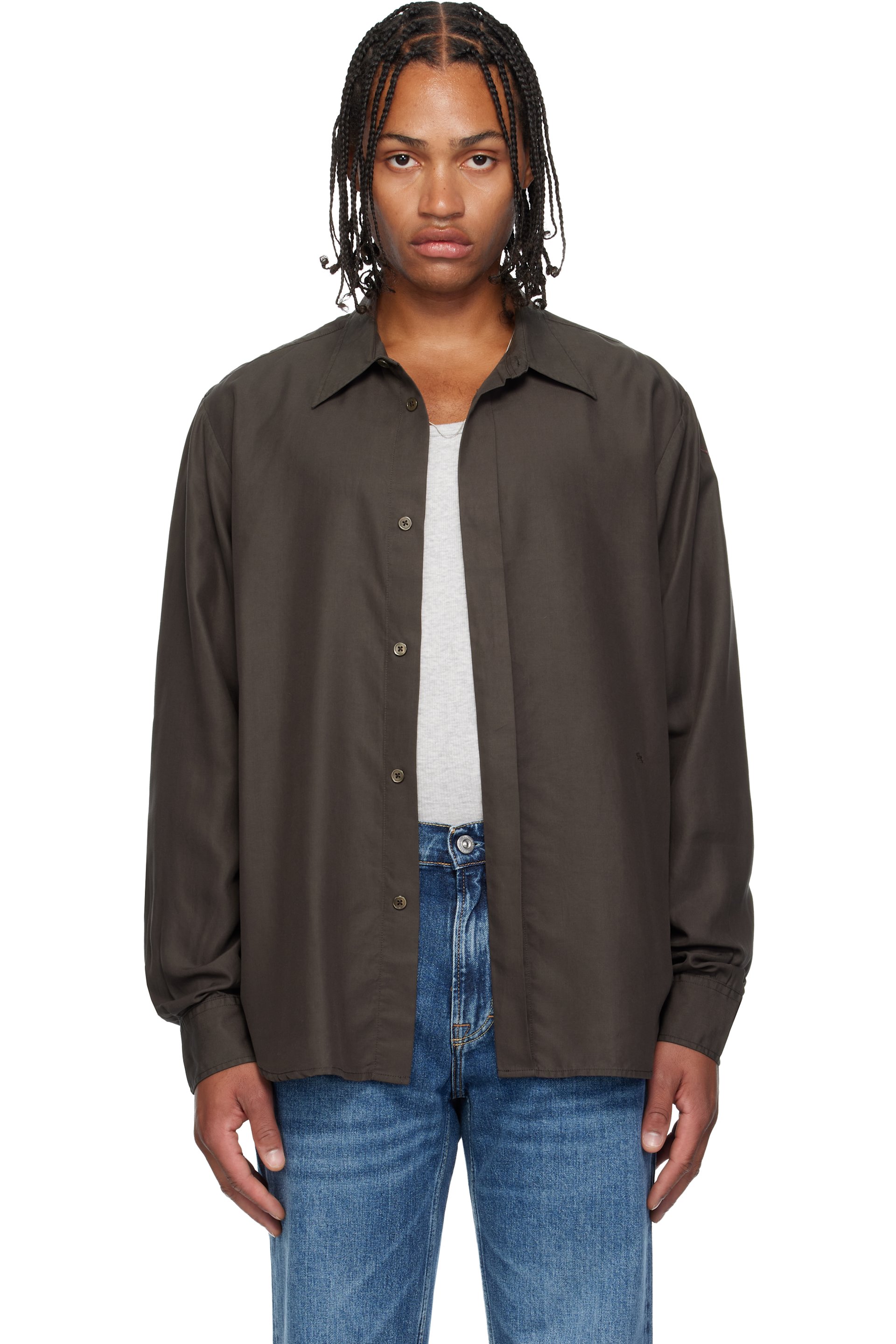 OUR LEGACY - Brown Evening Shirt
