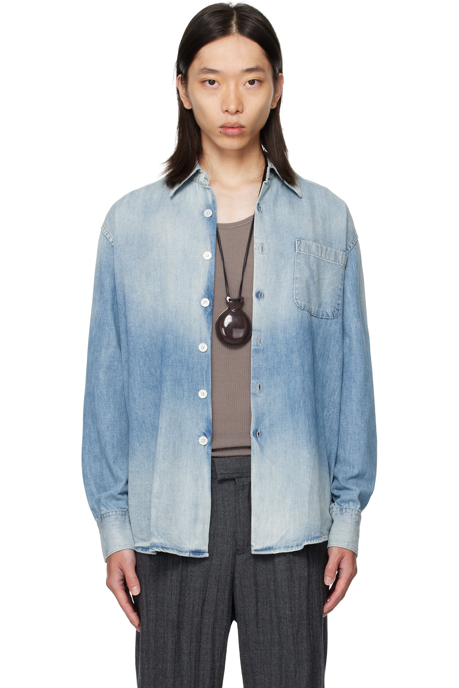 OUR LEGACY - Blue Above Denim Shirt