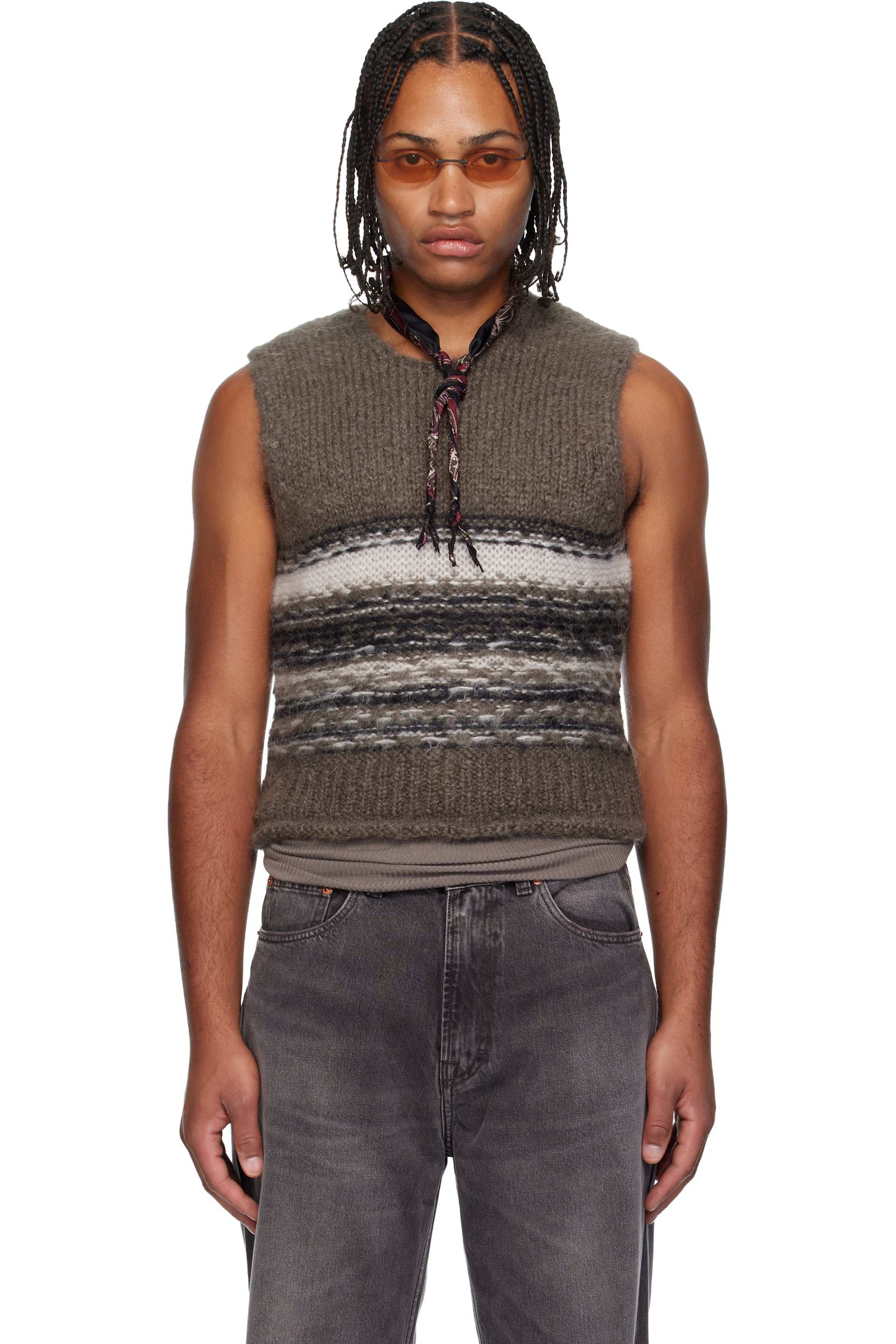 OUR LEGACY - Brown Pleaser Tank Sweater