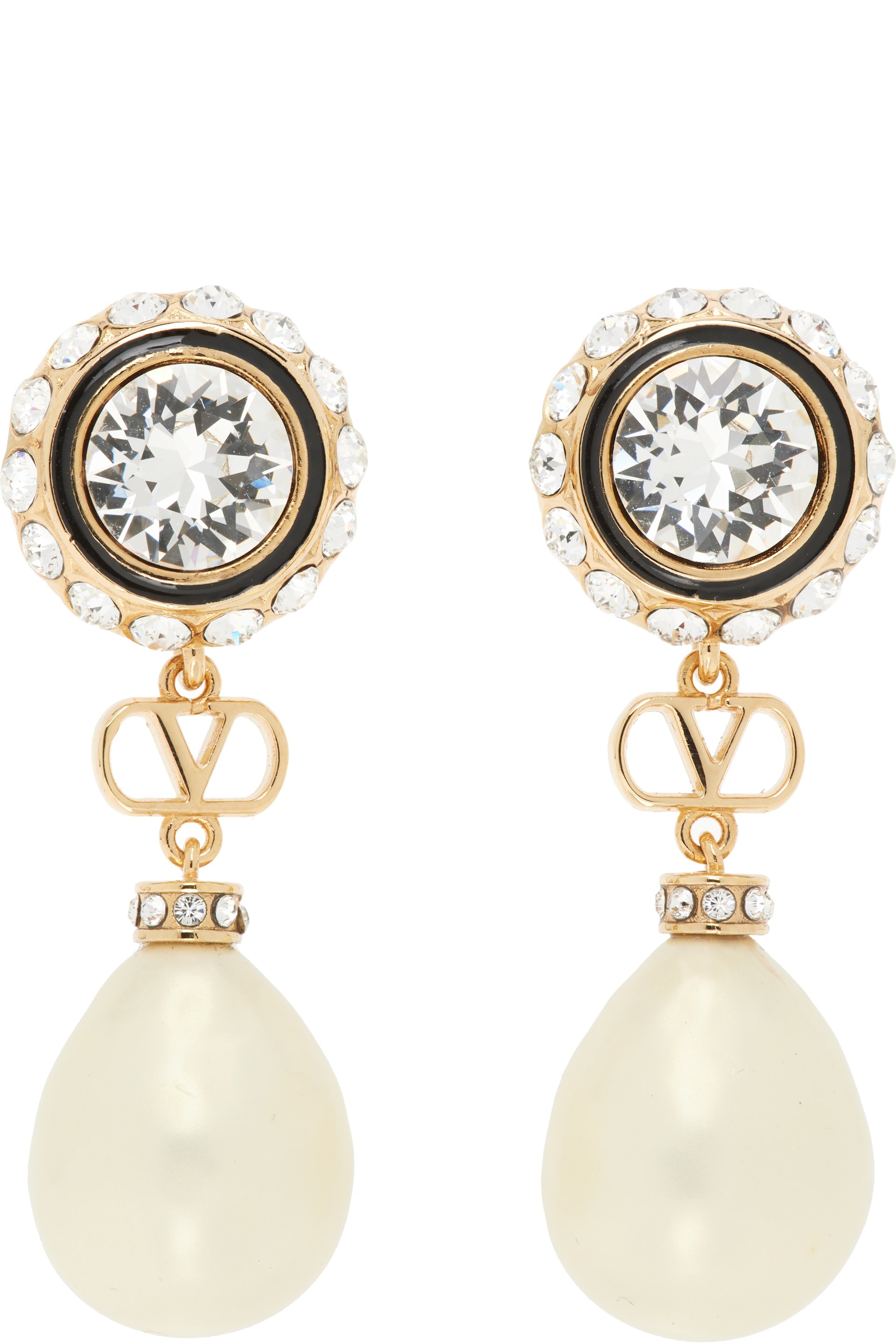 Valentino Garavani - Boucles d'oreilles à logo en V