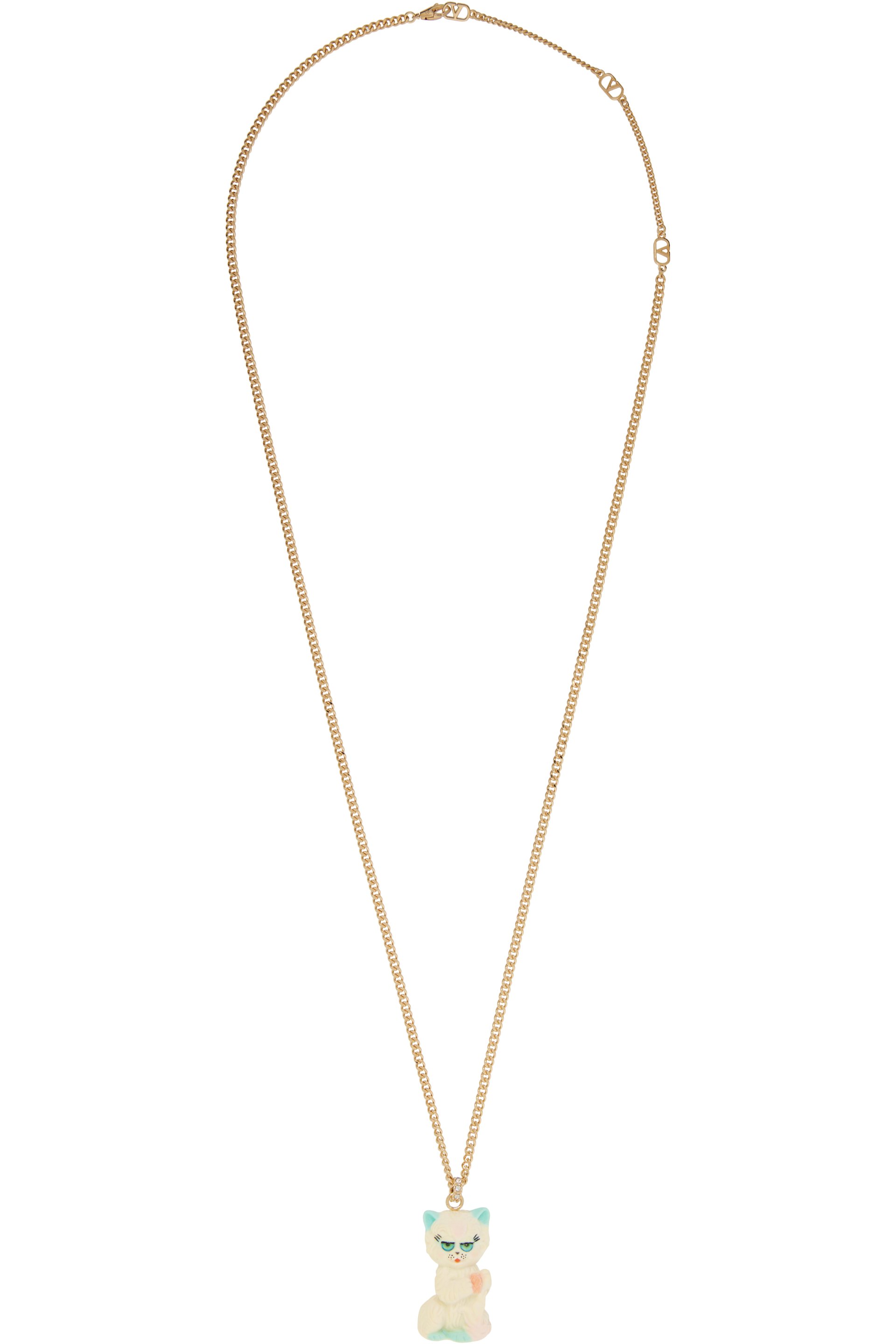 Valentino Garavani - Collier à breloque Le chat de la maison