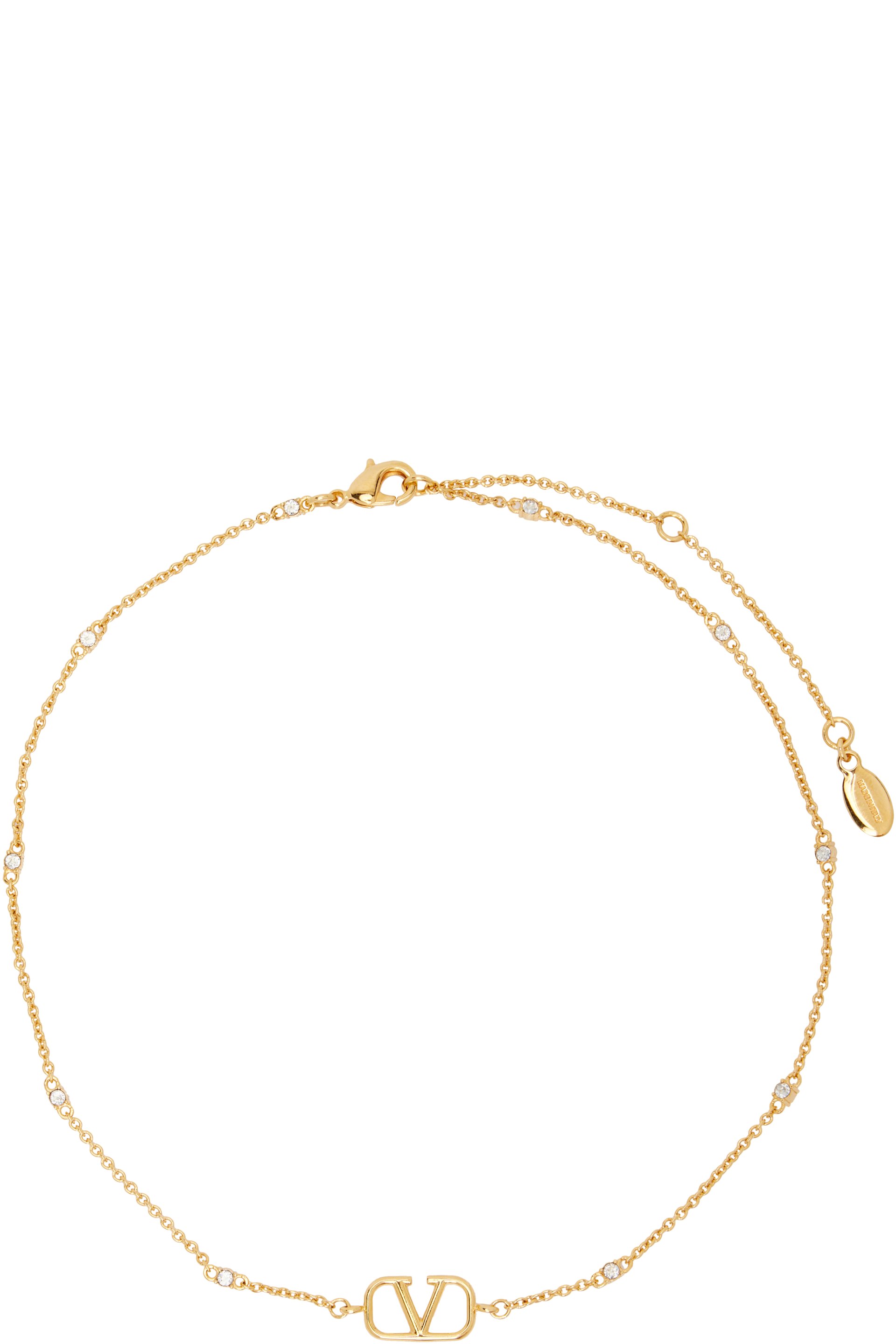 Valentino Garavani - Collier à mini logo en V