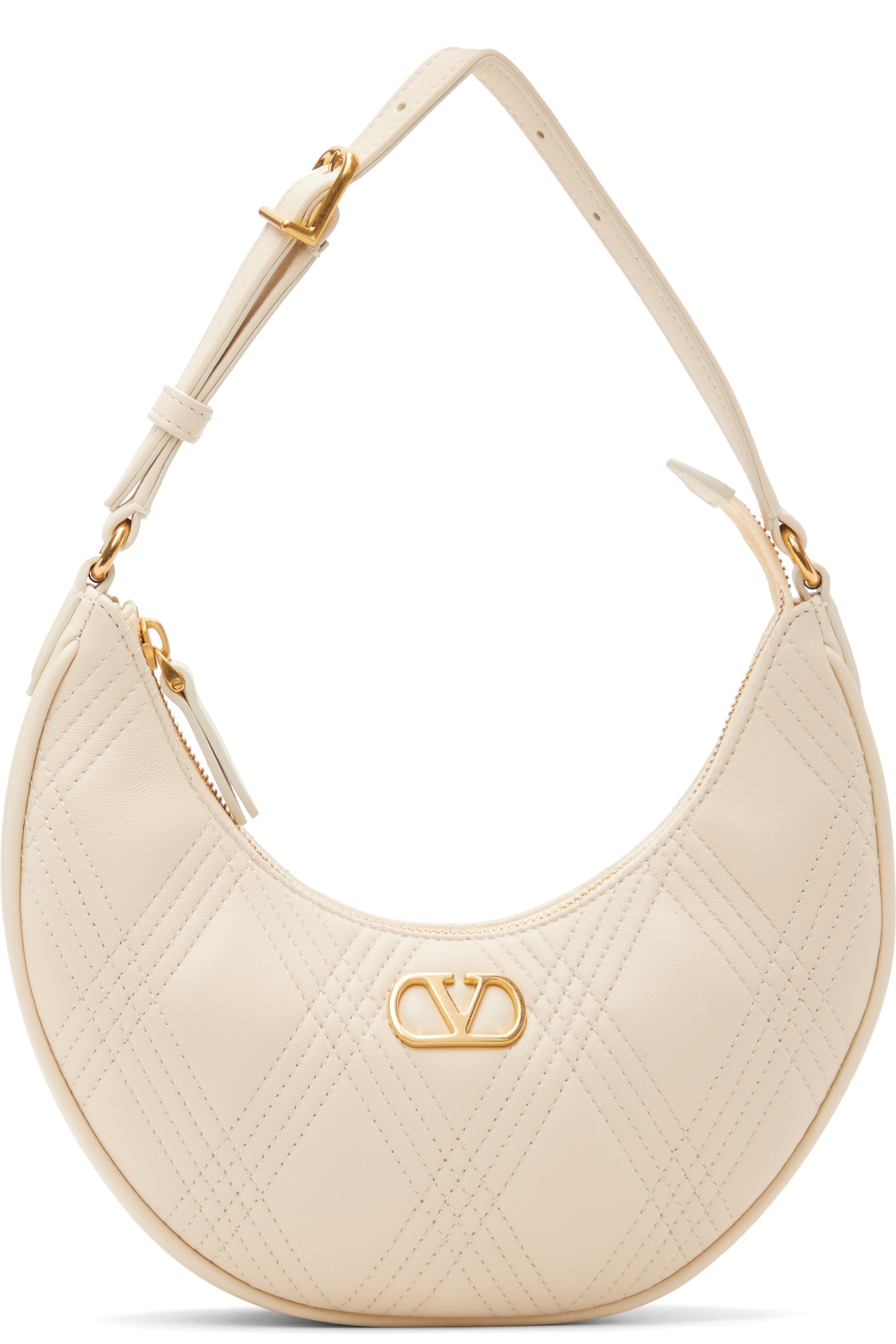 Valentino Garavani - Off-White Quiltie 67 Mini Bag
