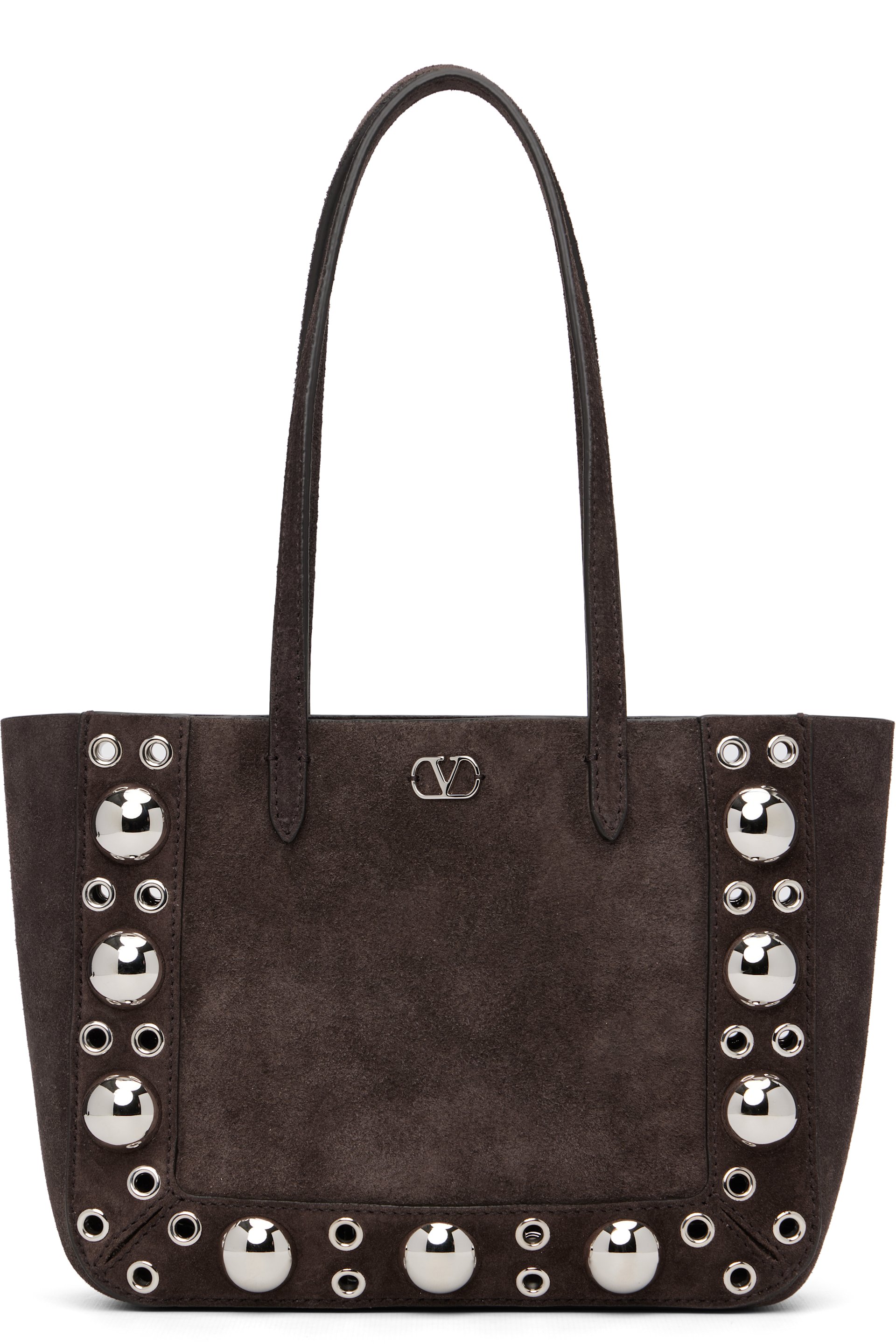 Valentino Garavani - Mini cabas Nellcôte brun