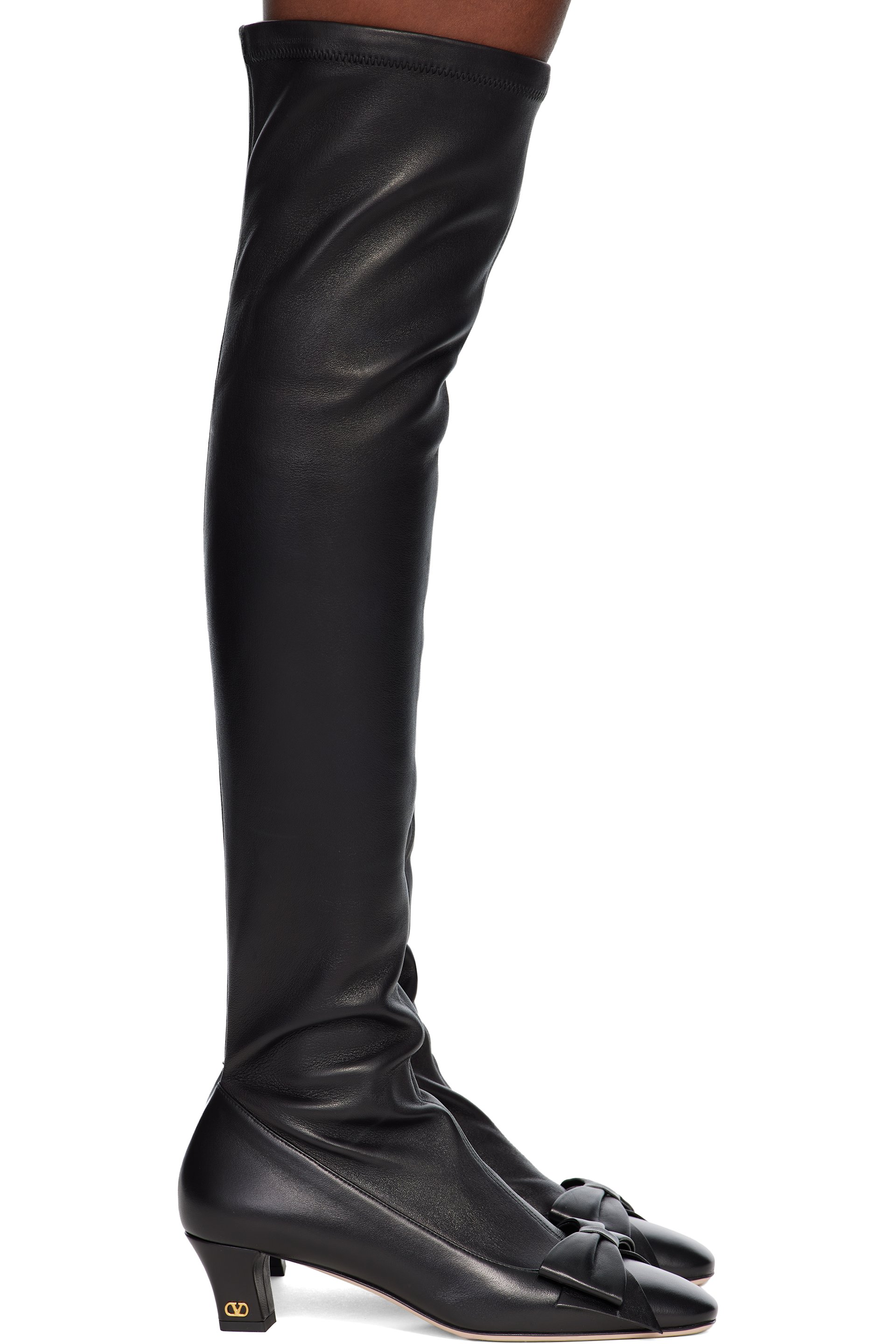 Valentino Garavani - Black Over-The-Knee Tall Boots
