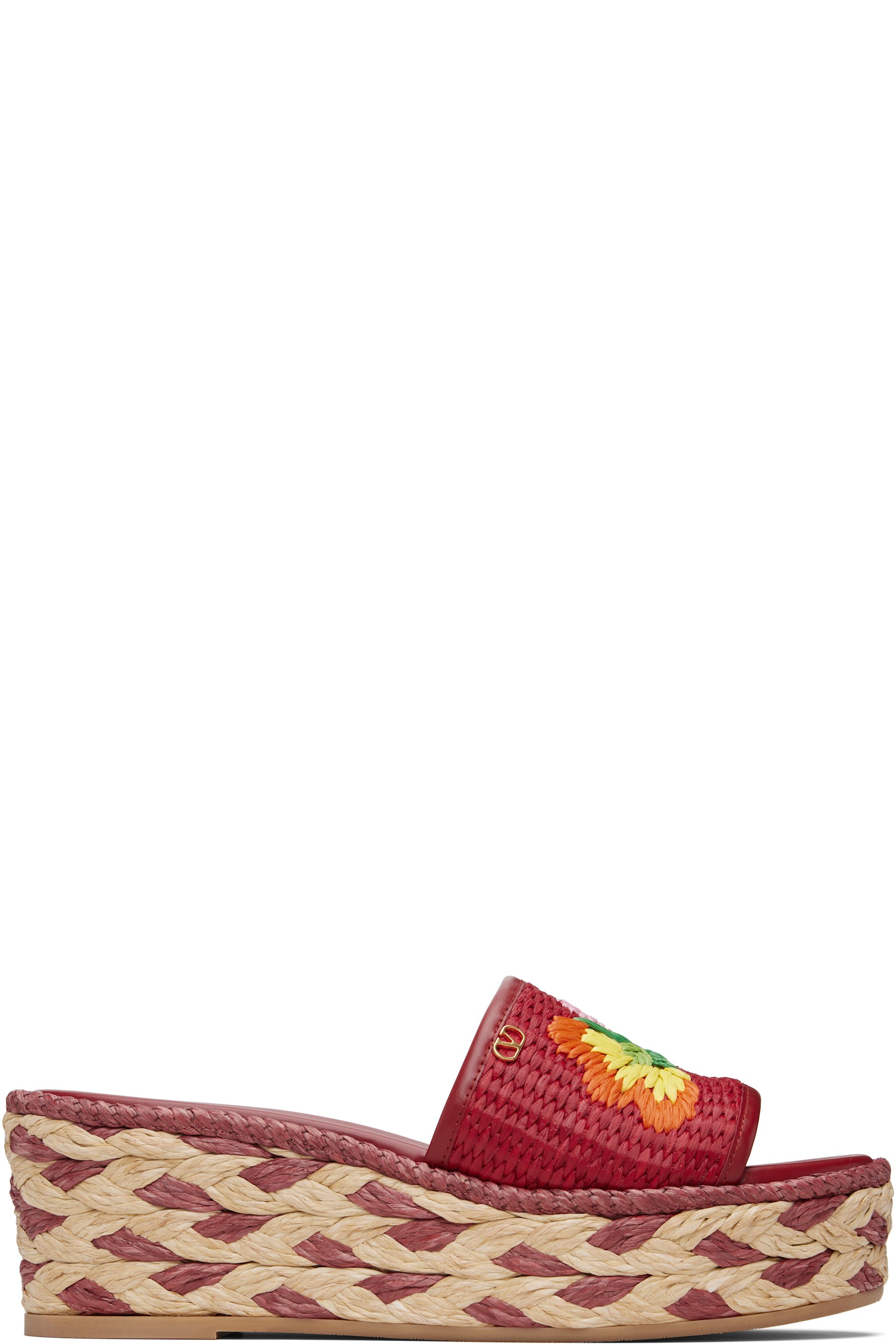 Valentino Garavani - Sandales à enfiler Espadrillas rouges