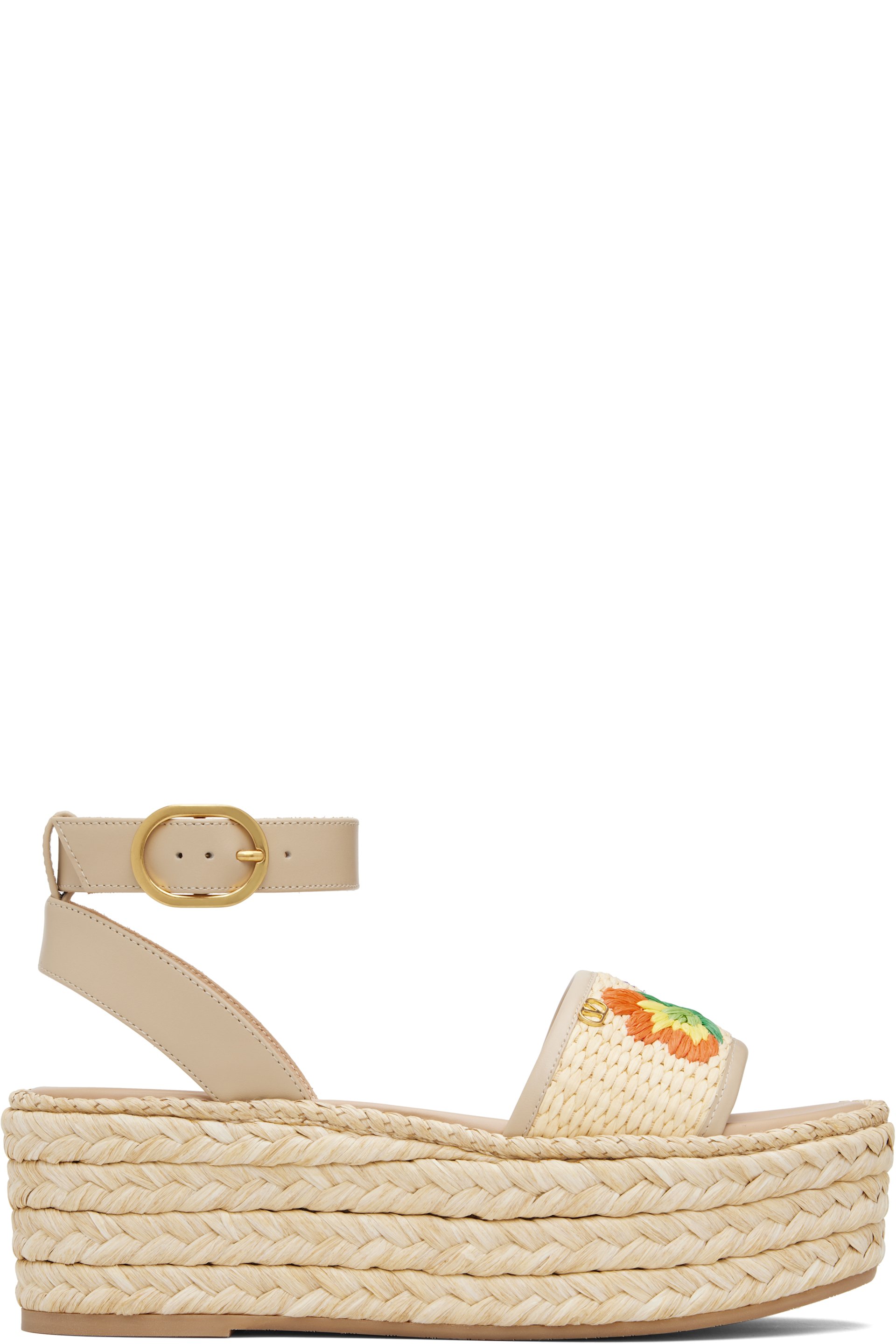 Valentino Garavani - Sandales Espadrillas beiges