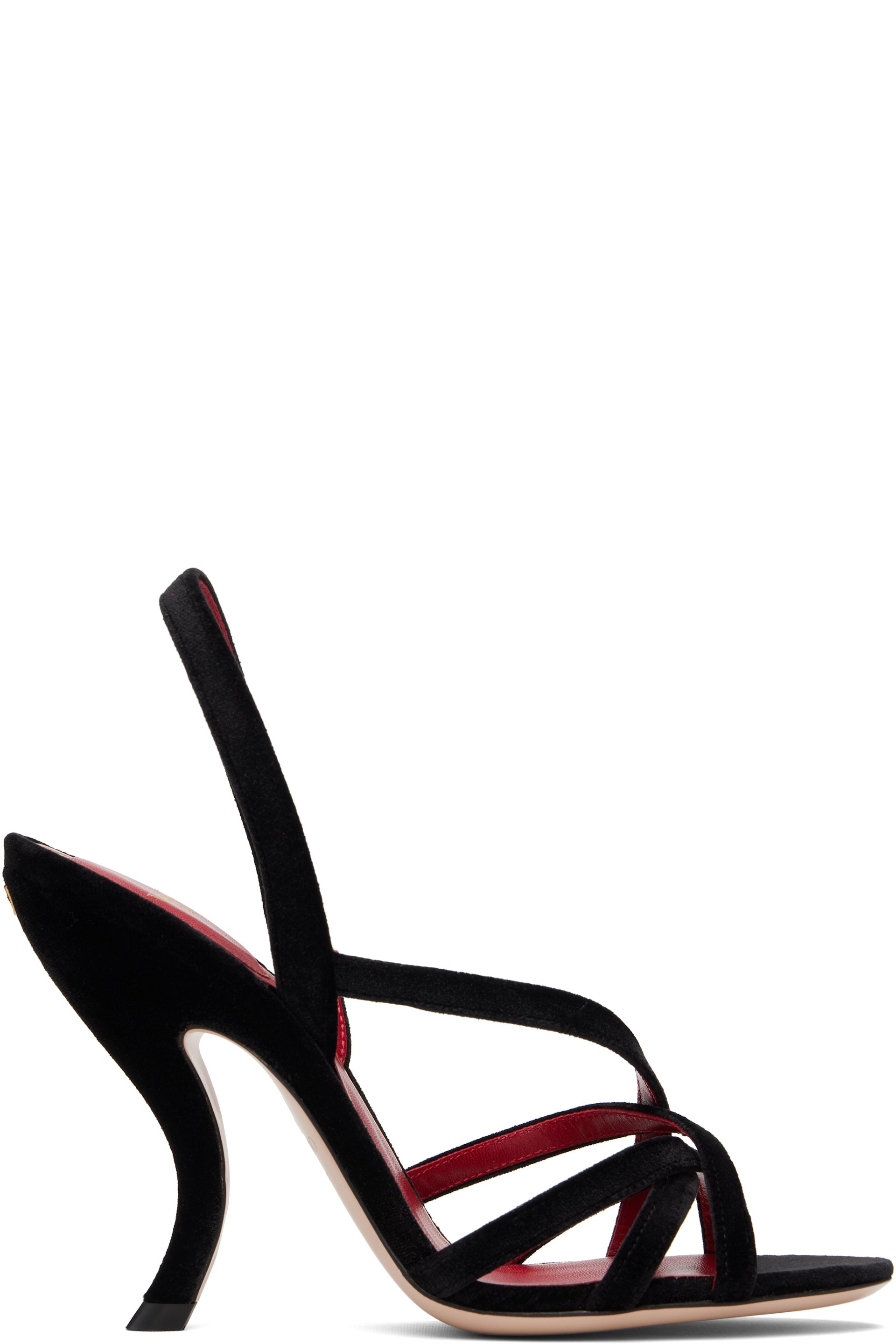Valentino Garavani - Sandales à talon Fetishique noires