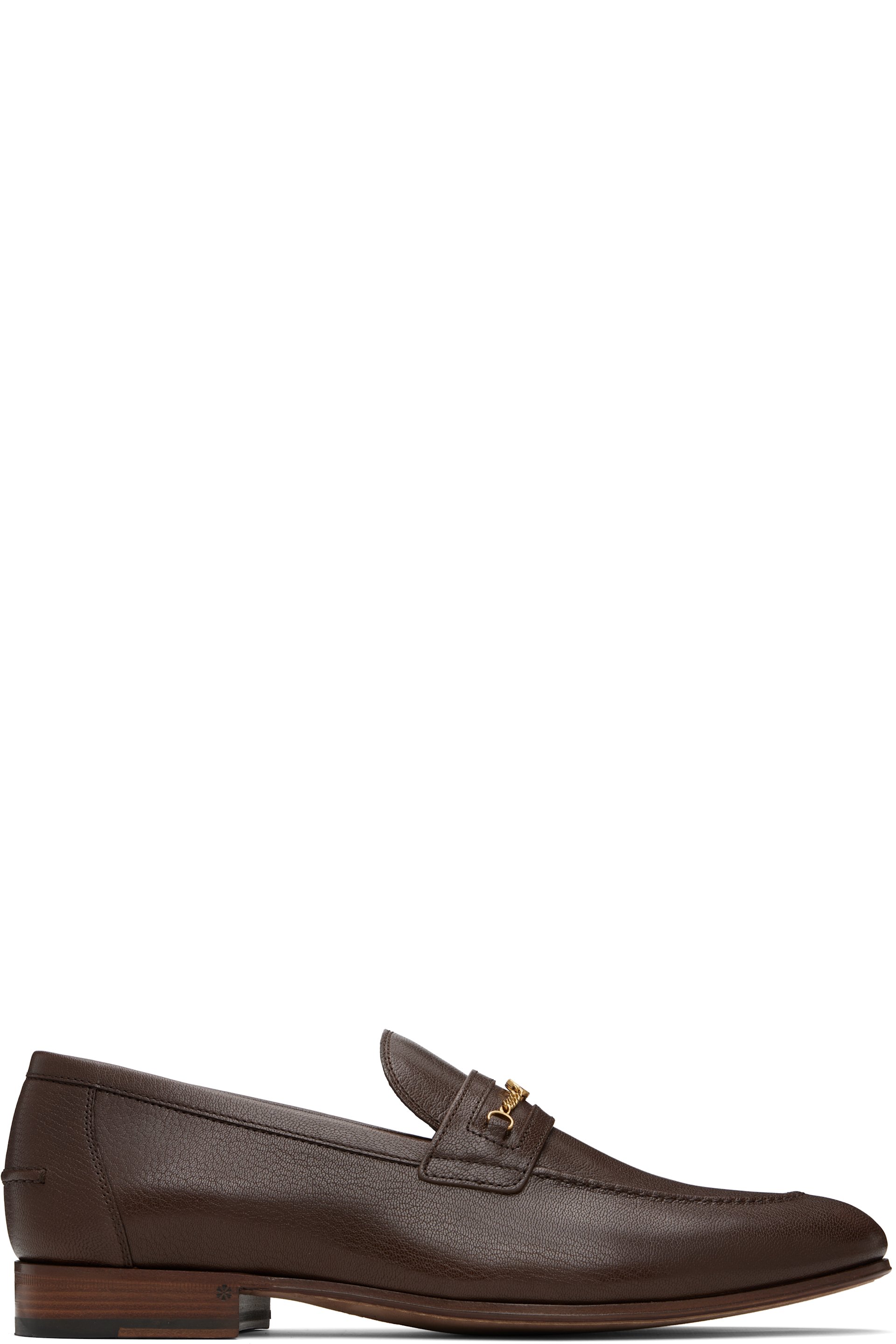 Valentino Garavani - Brown VLogo Signature Kidskin Loafers