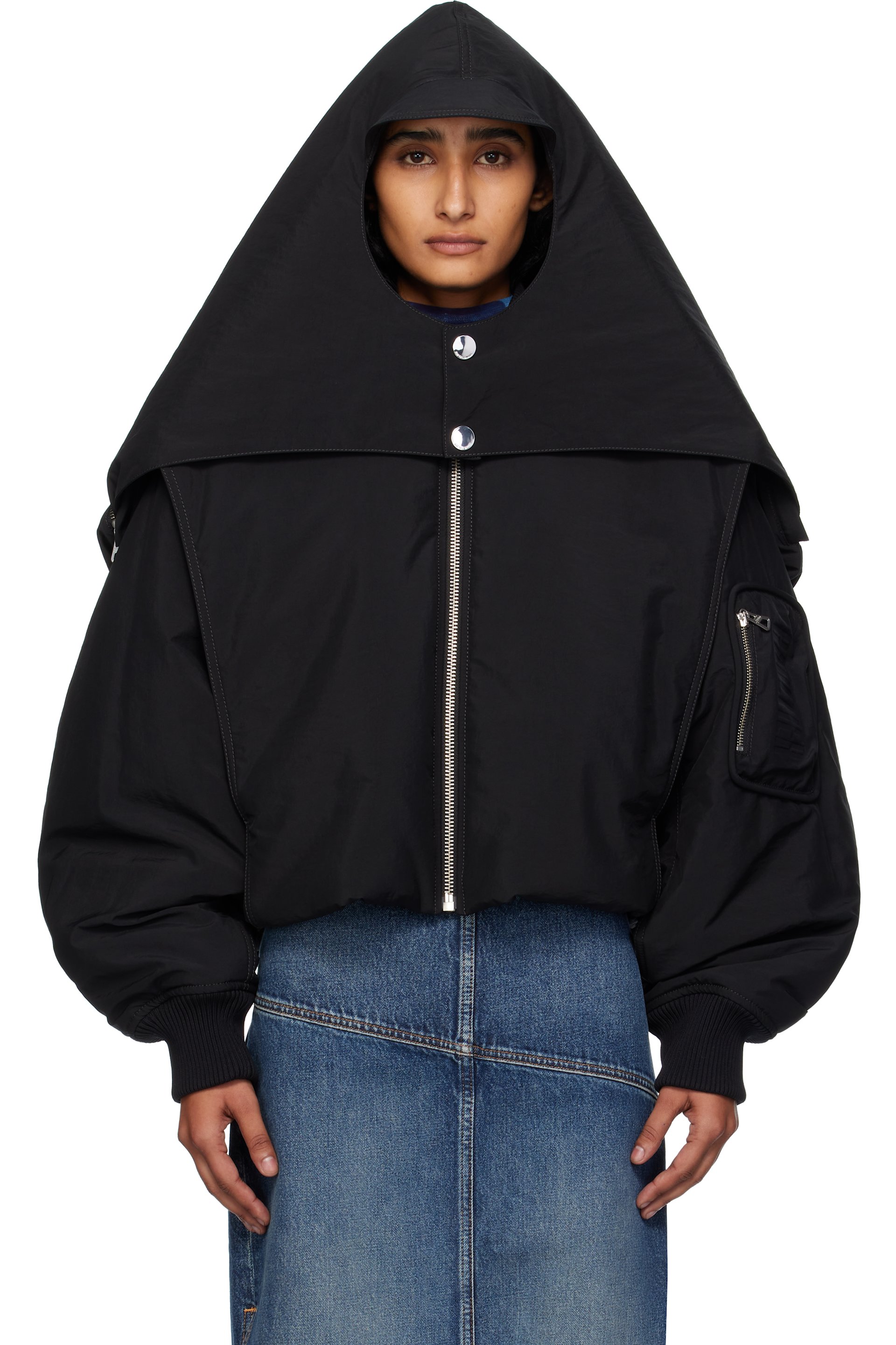 Jean Paul Gaultier - ブラック 'The Hooded' ボンバージャケット