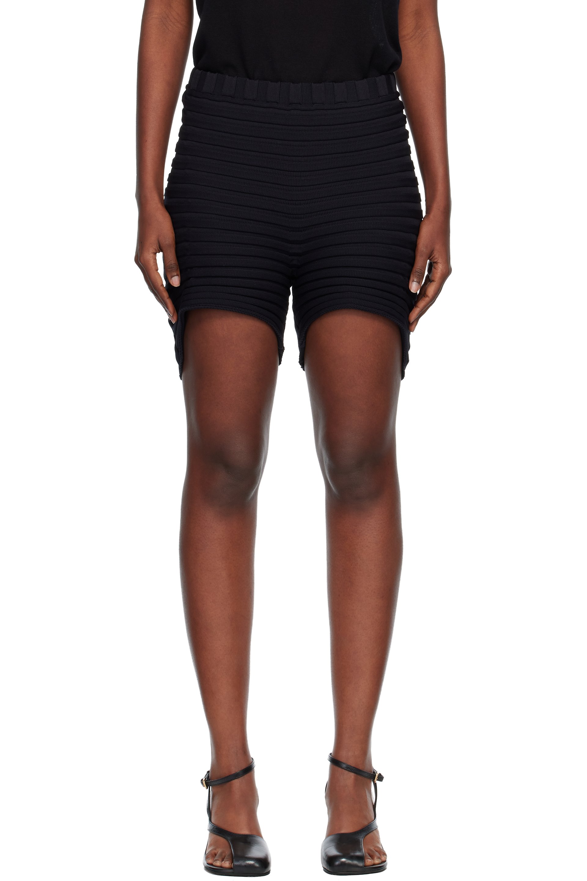 Issey Miyake - Short As It Is noir en tricot