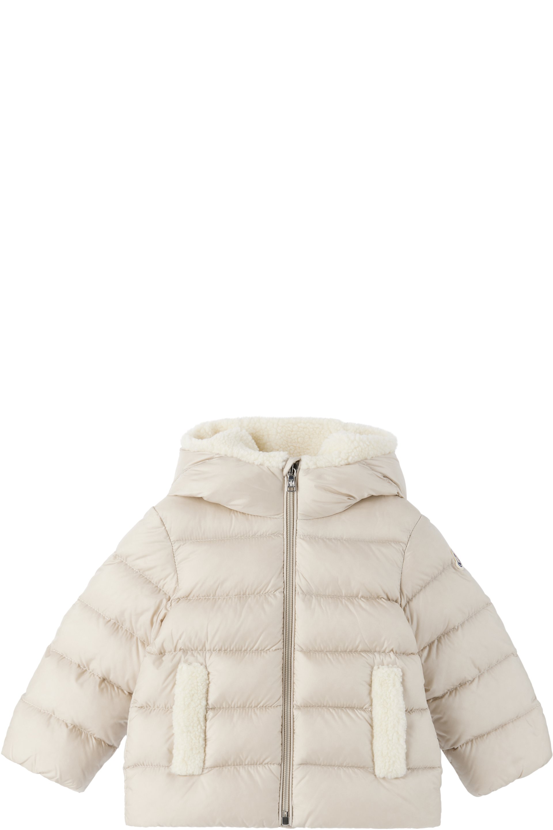 Moncler Enfant - Baby Beige Borgan Hooded Down Jacket