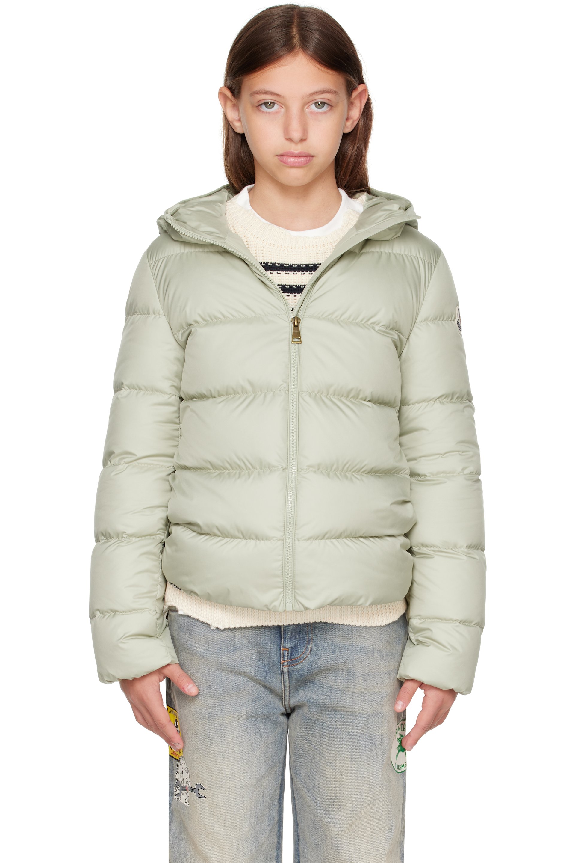 Moncler Enfant - 绿色 Beulah Hooded 儿童羽绒夹克