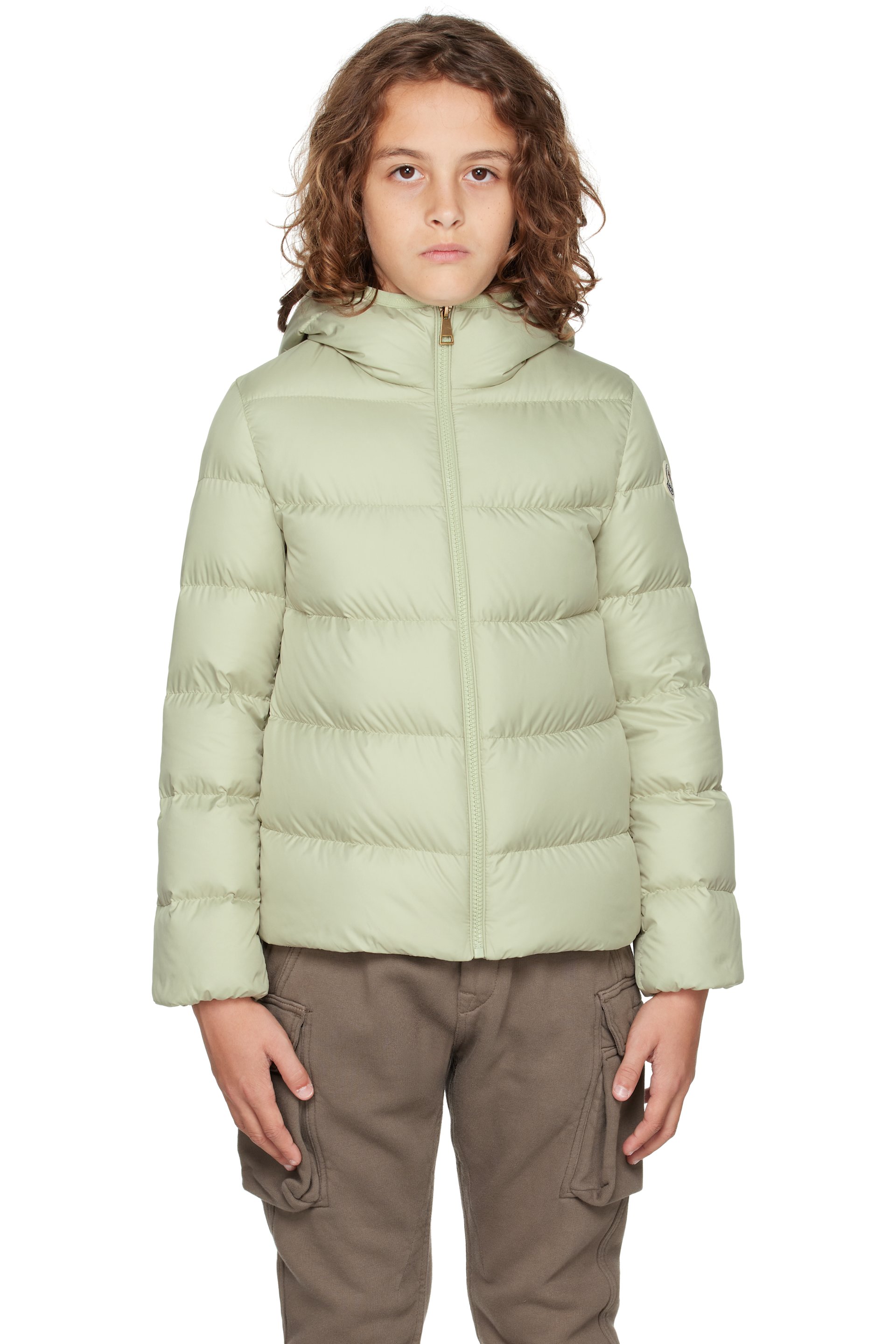 Moncler Enfant - 绿色 Beulah Hooded 儿童羽绒夹克