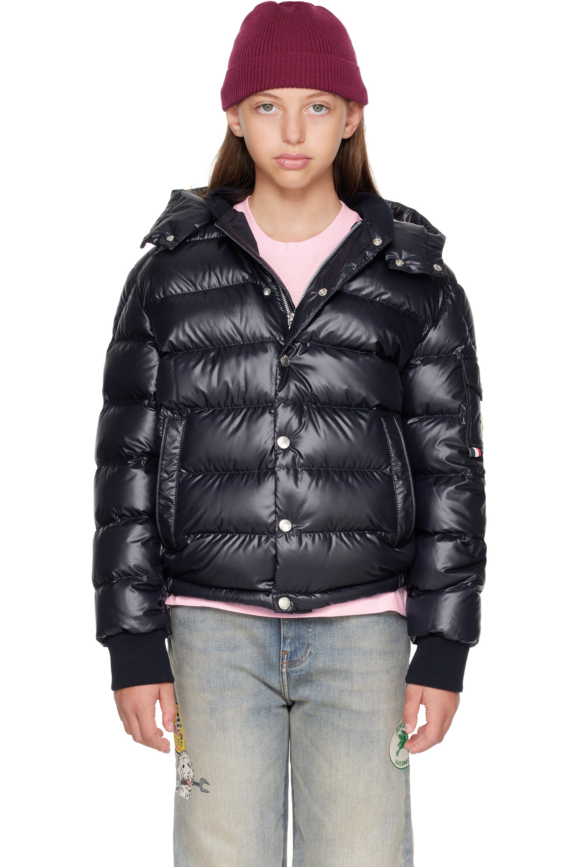 Moncler Enfant - 海军蓝 Manaem 儿童羽绒夹克