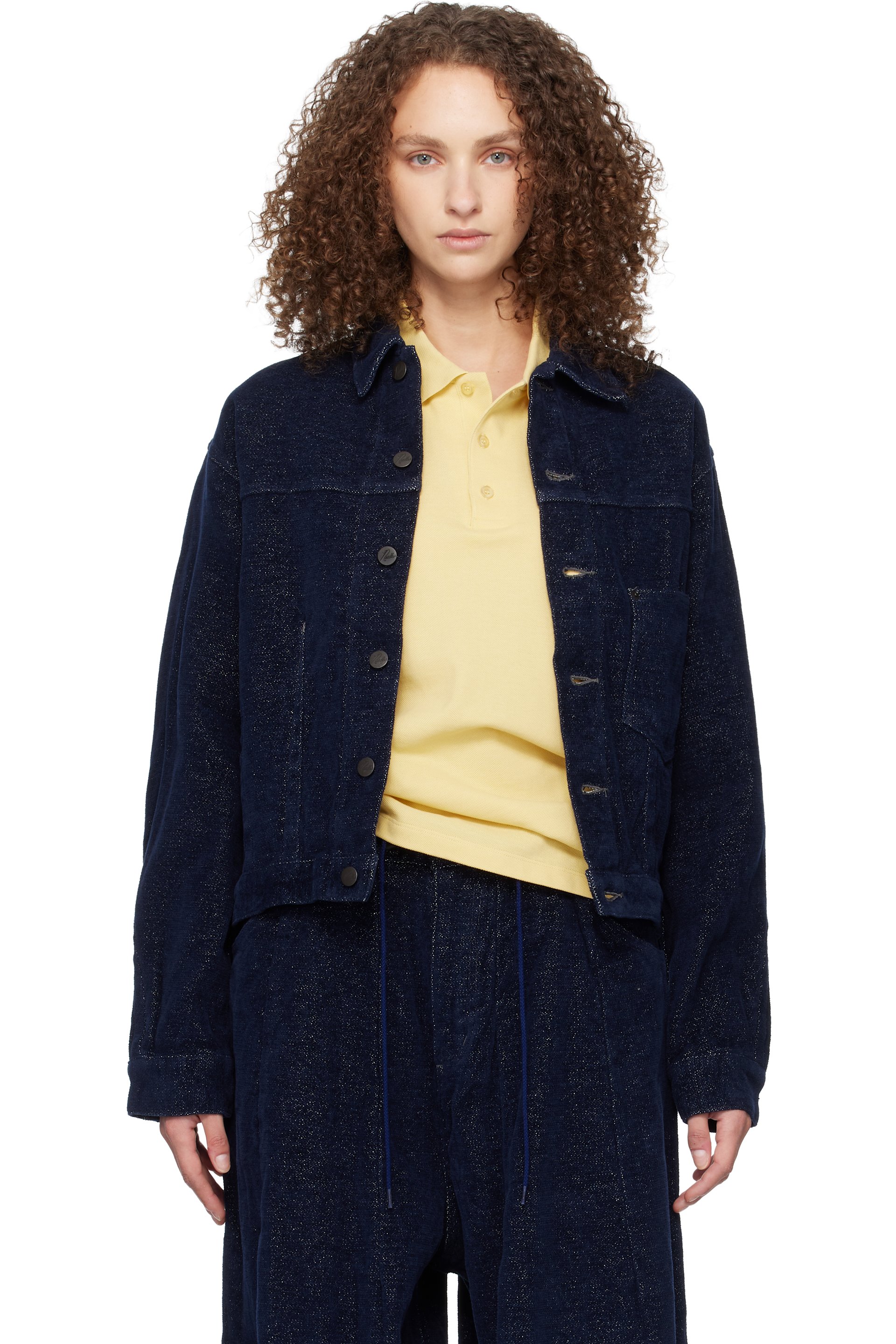 NEEDLES - Navy Darts Bottom Jacket