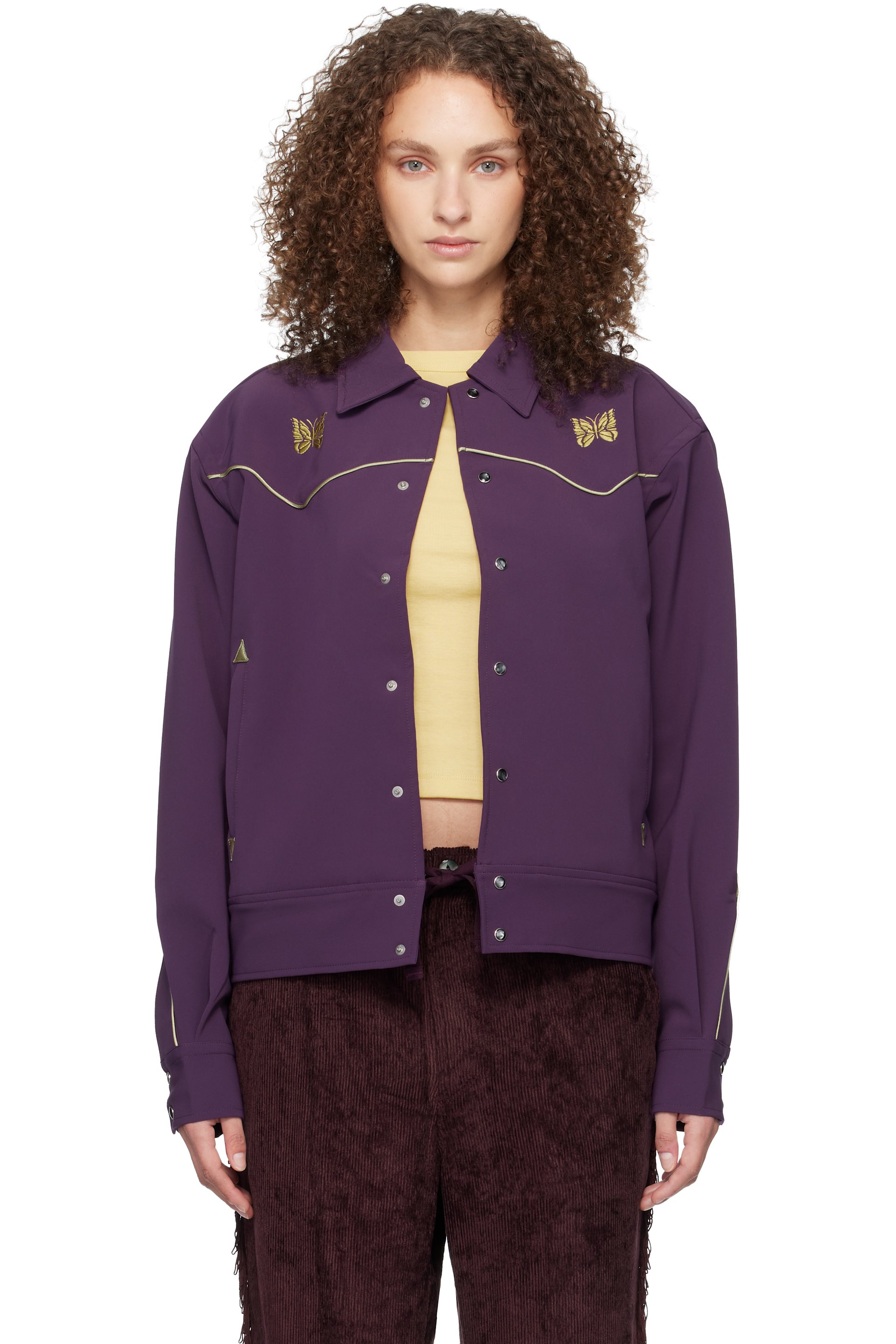 NEEDLES - Purple Piping Cowboy Jacket