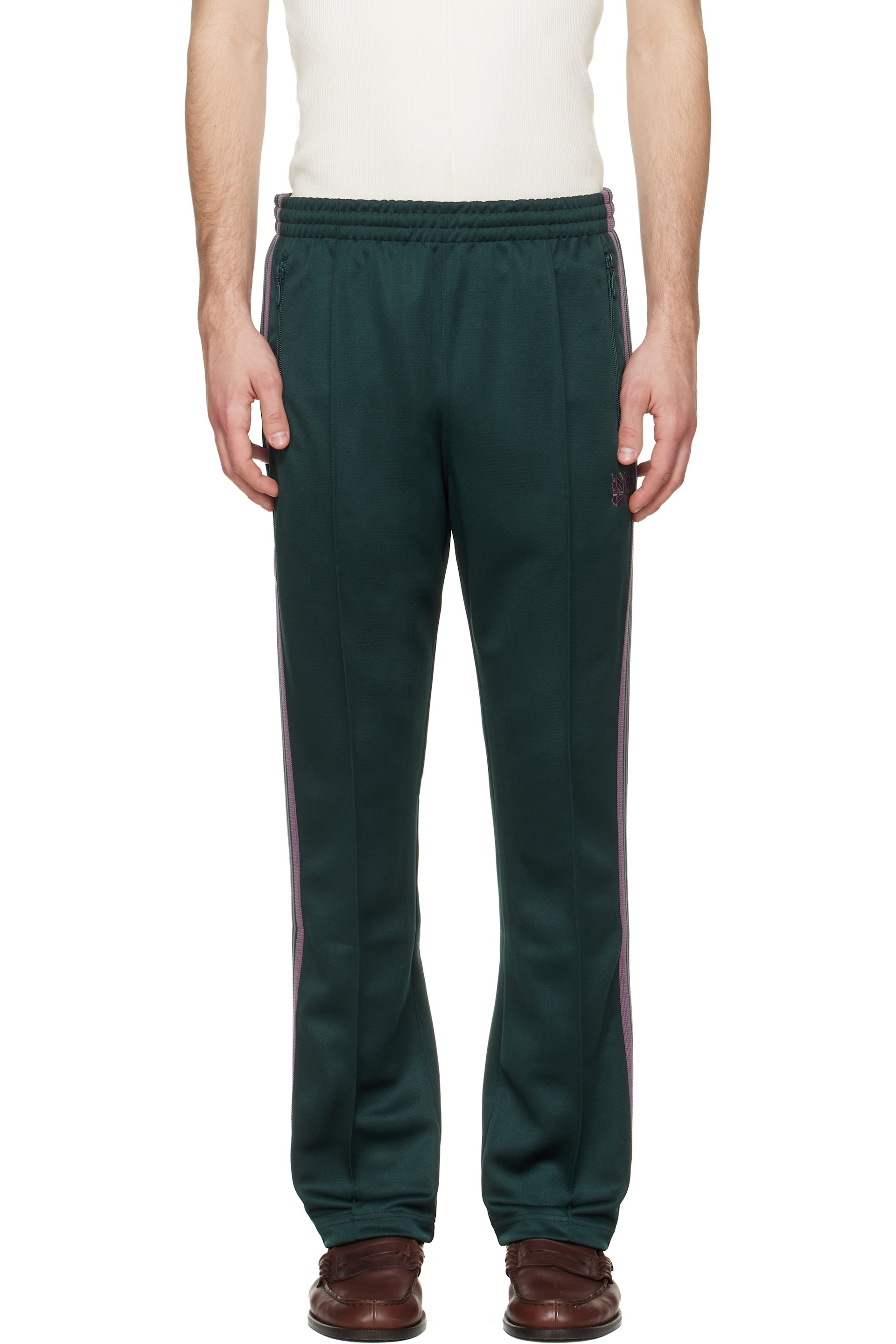 NEEDLES - Green Narrow Track Pants