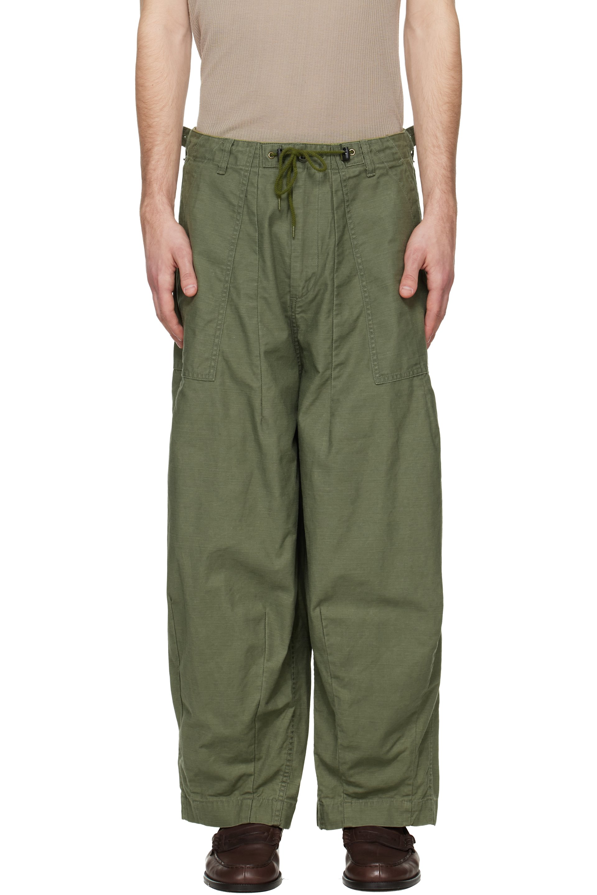 NEEDLES - Khaki H.D. Fatigue Trousers