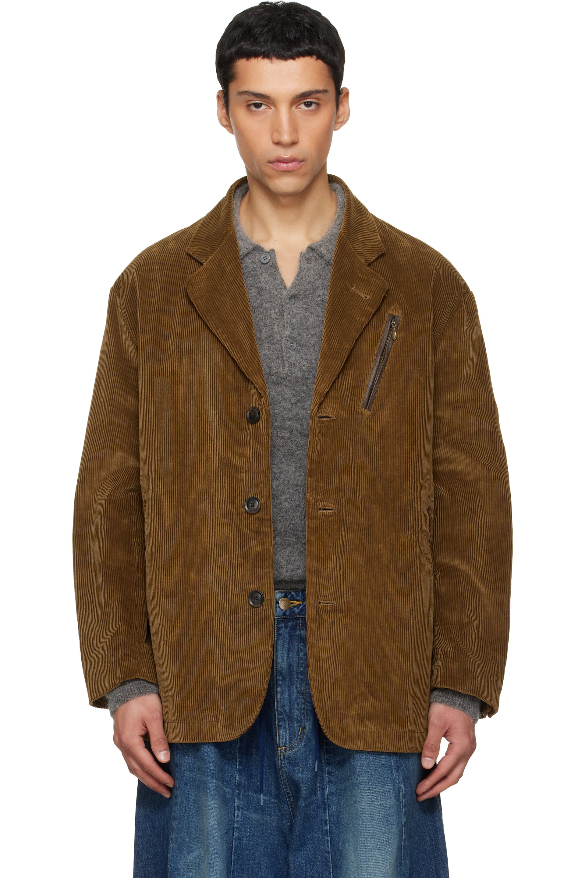 NEEDLES - Tan Zipped Travel Blazer