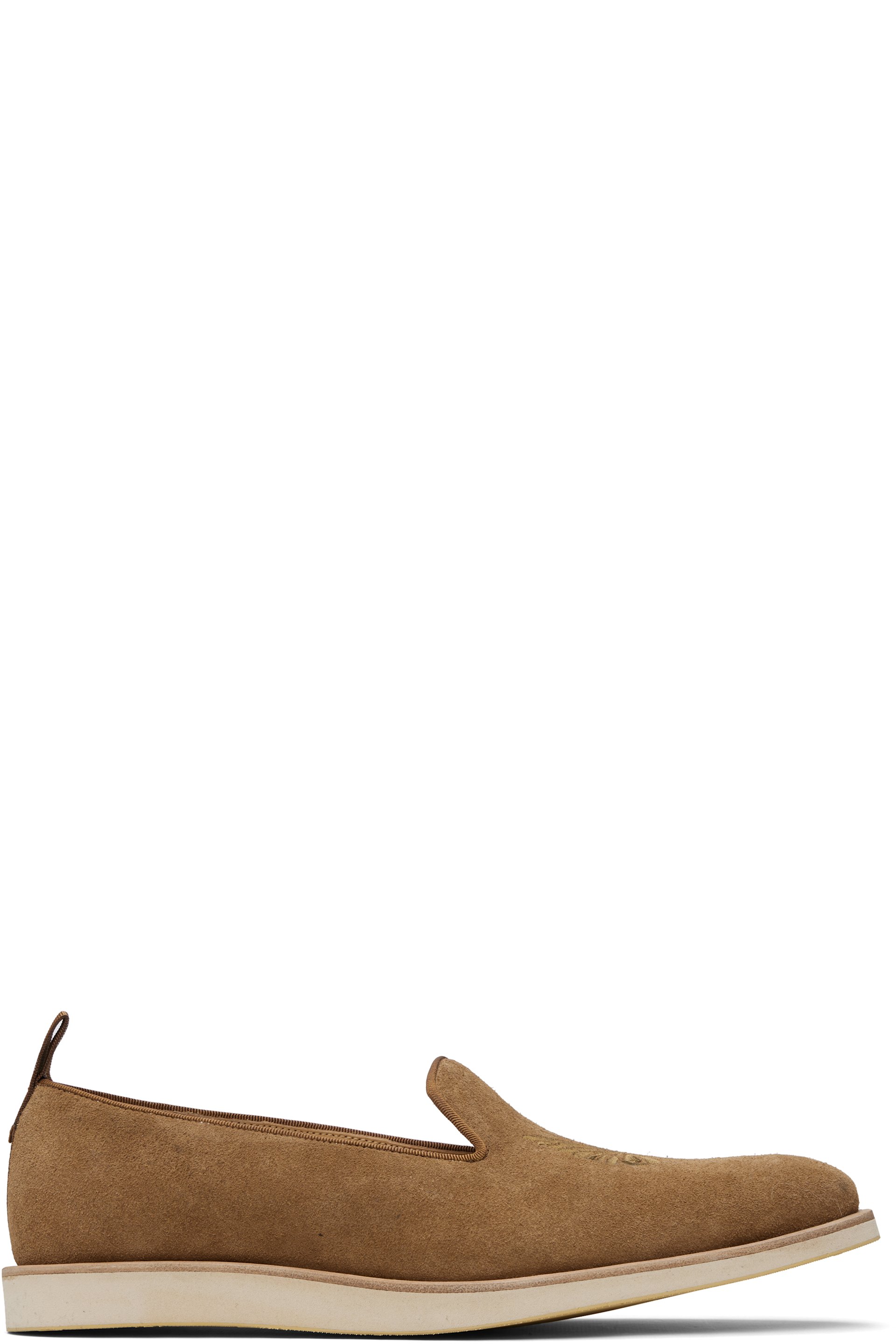 NEEDLES - Tan Papillon Emb. Loafers
