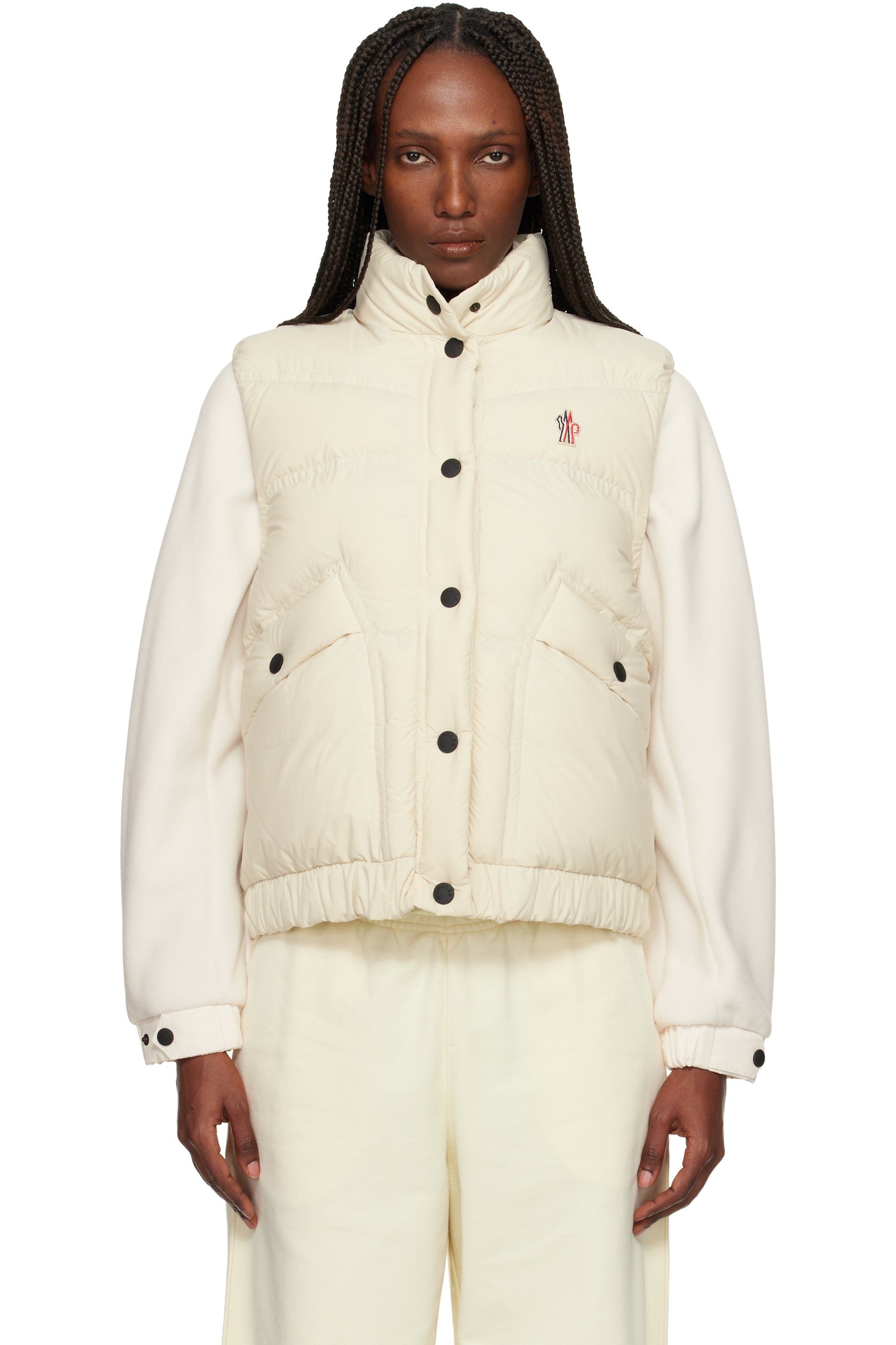 Moncler Grenoble - Off-White Baise Down Vest